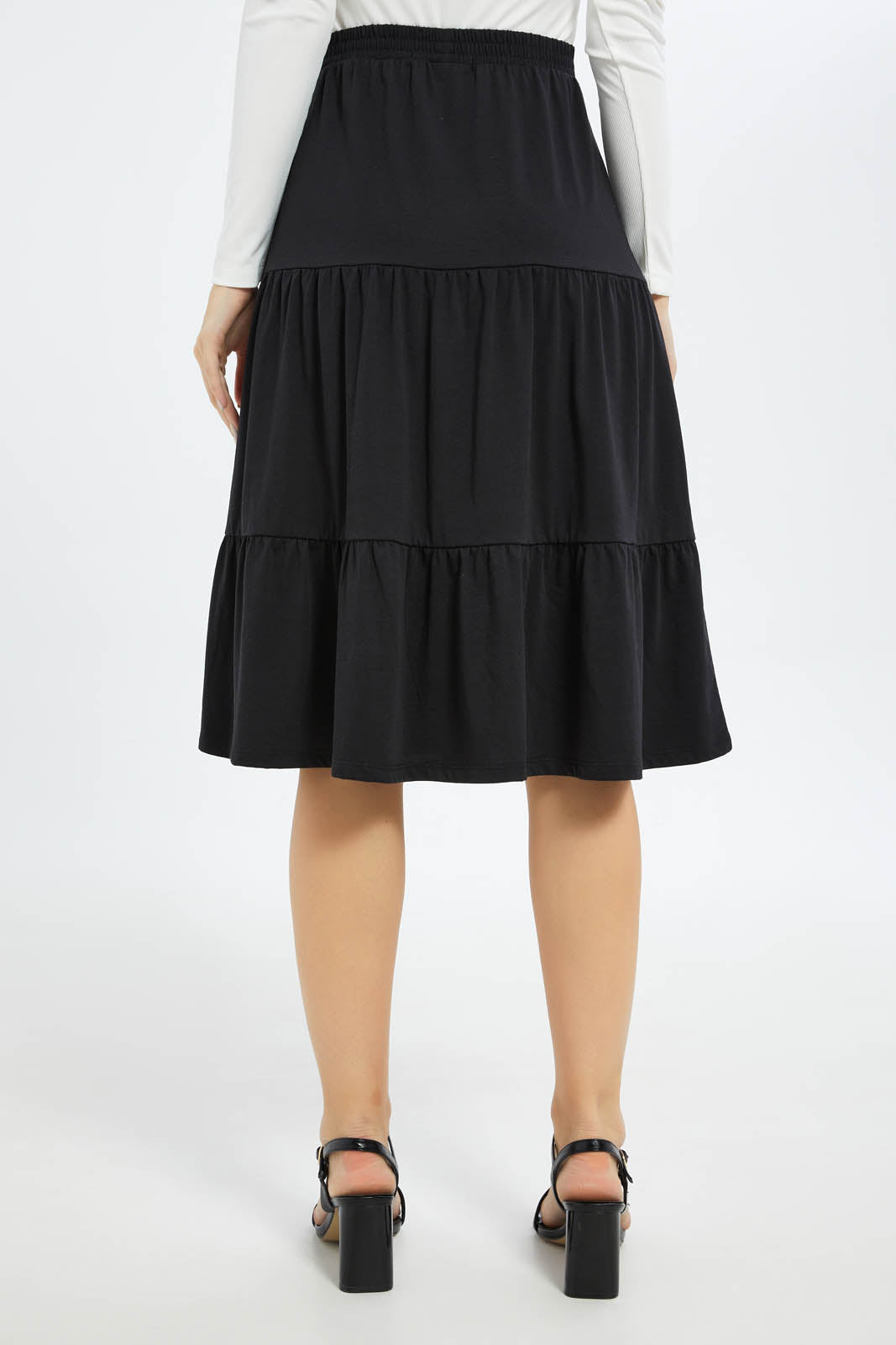 Redtag-Women-Black-Epp-Skirt-Category:Skirts,-Colour:Black,-Deals:New-In,-Filter:Women's-Clothing,-KSH,-New-In-Women-APL,-Non-Sale,-S23B,-Section:Women,-Women-Skirts-Women's-