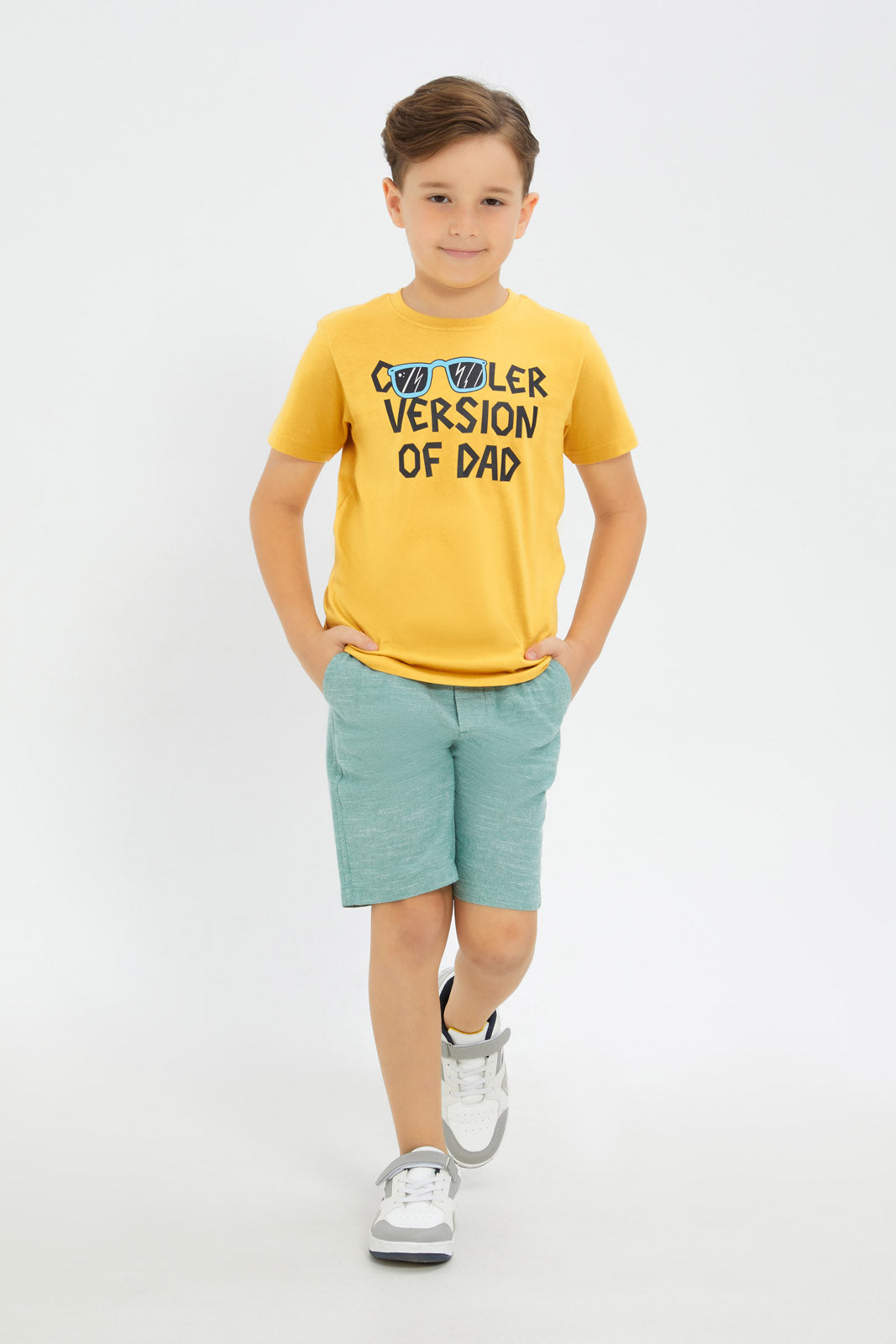 Redtag-Boys-Mint-Cotton-Slub-Pullon-Shorts-BOY-Shorts,-Category:Shorts,-Colour:Mint,-Deals:New-In,-Filter:Boys-(2-to-8-Yrs),-H1:KWR,-H2:BOY,-H3:TRS,-H4:SRT,-New-In-BOY-APL,-Non-Sale,-S23D,-Season:S23D,-Section:Boys-(0-to-14Yrs)-Boys-2 to 8 Years