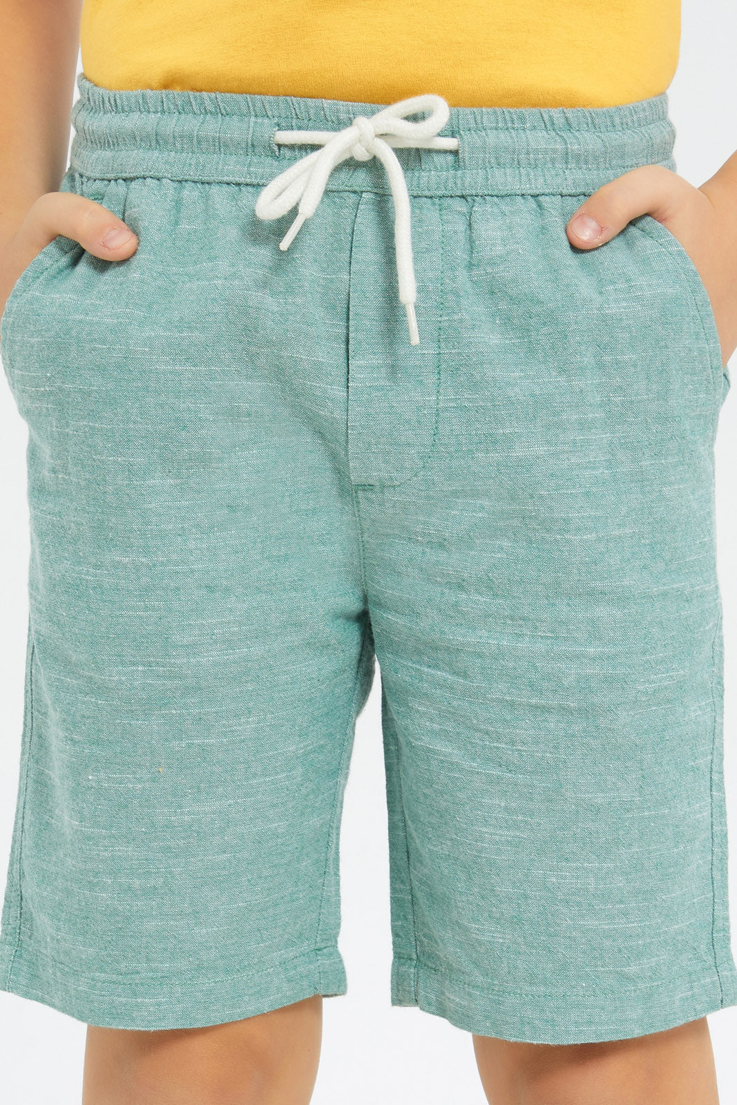 Redtag-Boys-Mint-Cotton-Slub-Pullon-Shorts-BOY-Shorts,-Category:Shorts,-Colour:Mint,-Deals:New-In,-Filter:Boys-(2-to-8-Yrs),-H1:KWR,-H2:BOY,-H3:TRS,-H4:SRT,-New-In-BOY-APL,-Non-Sale,-S23D,-Season:S23D,-Section:Boys-(0-to-14Yrs)-Boys-2 to 8 Years