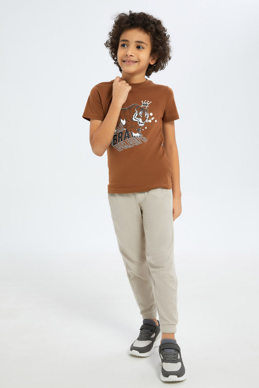 Redtag-Boys-Beige-Waffle-Jogpant-BOY-Joggers,-Category:Joggers,-Colour:Beige,-Deals:New-In,-Filter:Boys-(2-to-8-Yrs),-New-In-BOY-APL,-Non-Sale,-S23C,-Section:Boys-(0-to-14Yrs)-Boys-2 to 8 Years