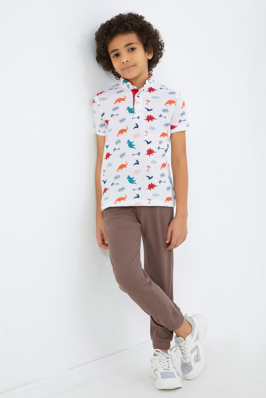 Redtag-Boys-Brown-Waffle-Jogpant-BOY-Joggers,-Category:Joggers,-Colour:Brown,-Deals:New-In,-Filter:Boys-(2-to-8-Yrs),-New-In-BOY-APL,-Non-Sale,-S23C,-Section:Boys-(0-to-14Yrs)-Boys-2 to 8 Years