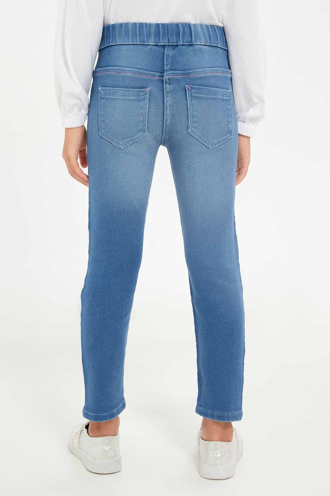 Redtag-Girls-Light-Wash-Jogger-Jeans-Category:Jeggings,-Colour:Light-Wash,-Deals:New-In,-Filter:Girls-(2-to-8-Yrs),-FIT-WALL-(FTW),-GIR-Jeggings,-New-In-GIR-APL,-Non-Sale,-S23B,-Section:Girls-(0-to-14Yrs)-Girls-2 to 8 Years
