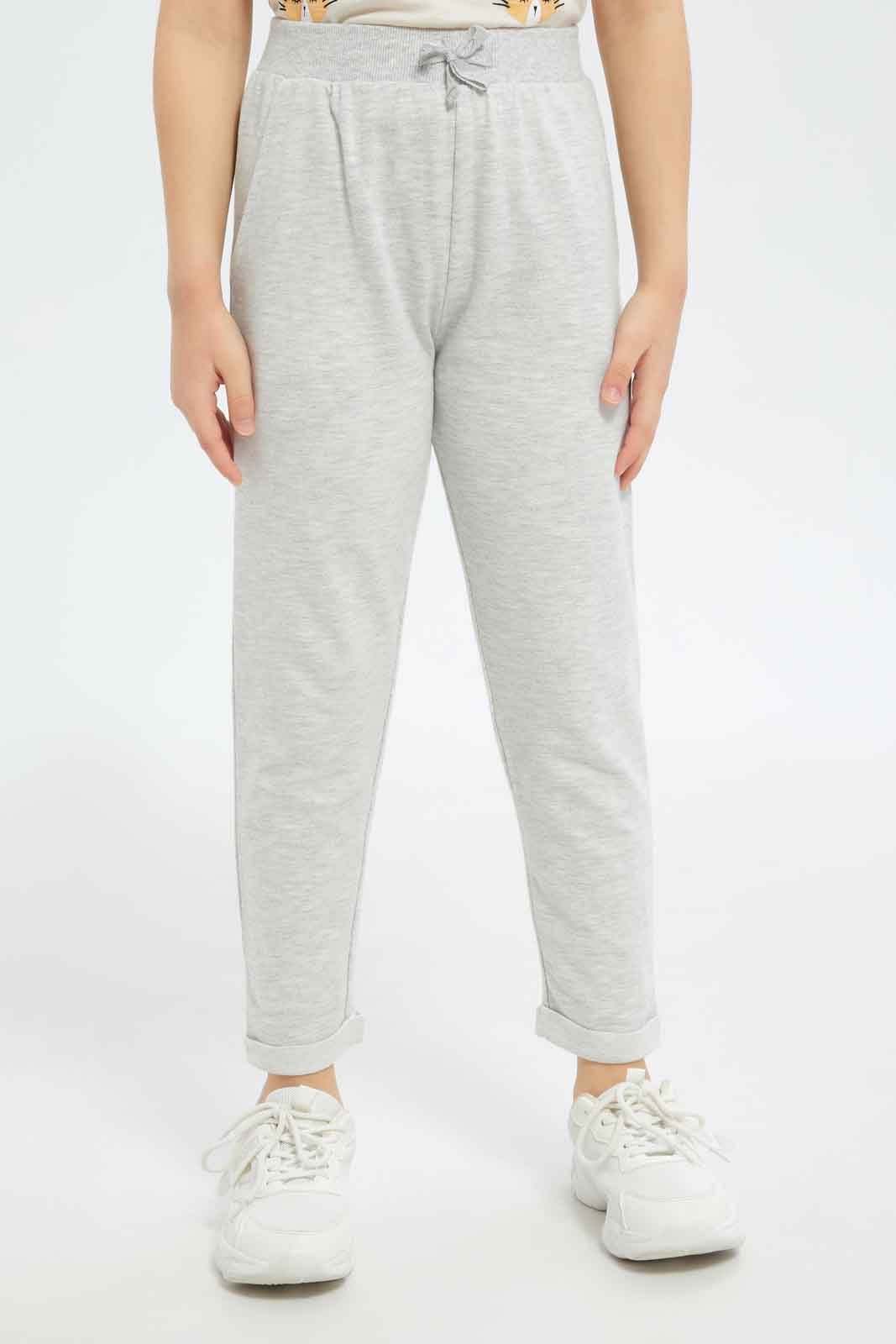 Redtag-Girls-Grey-Jogger-Pants-Category:Joggers,-Colour:Grey,-Deals:New-In,-Filter:Girls-(2-to-8-Yrs),-GIR-Joggers,-New-In-GIR-APL,-Non-Sale,-S23B,-Section:Girls-(0-to-14Yrs),-TBL-Girls-2 to 8 Years