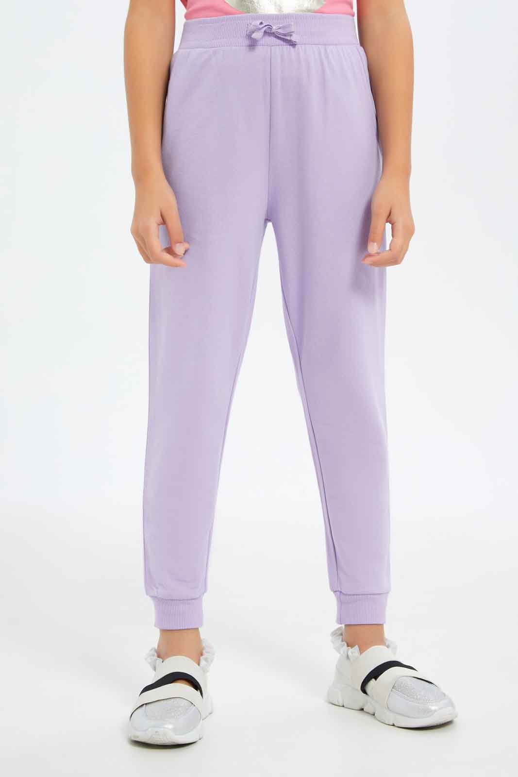 Redtag-Girls-Lilac-Jogger-Pants-Category:Joggers,-Colour:Lilac,-Deals:New-In,-Filter:Girls-(2-to-8-Yrs),-GIR-Joggers,-New-In-GIR-APL,-Non-Sale,-S23B,-Section:Girls-(0-to-14Yrs),-TBL-Girls-2 to 8 Years