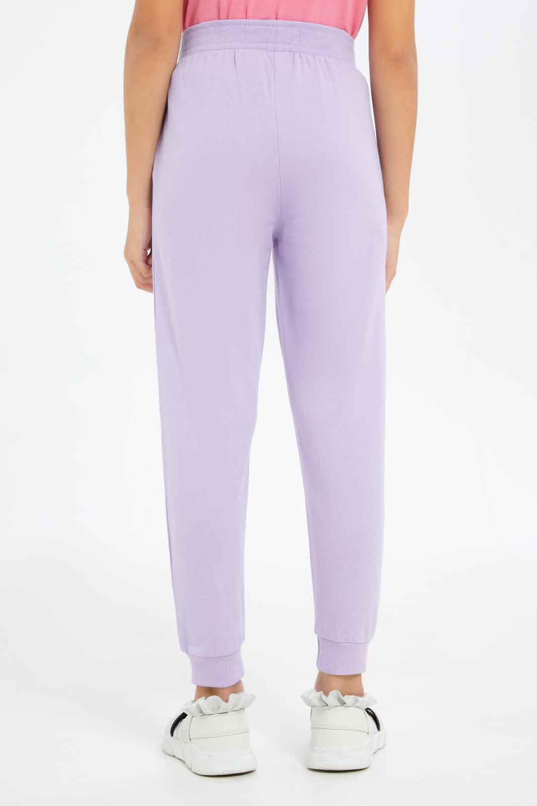 Redtag-Girls-Lilac-Jogger-Pants-Category:Joggers,-Colour:Lilac,-Deals:New-In,-Filter:Girls-(2-to-8-Yrs),-GIR-Joggers,-New-In-GIR-APL,-Non-Sale,-S23B,-Section:Girls-(0-to-14Yrs),-TBL-Girls-2 to 8 Years