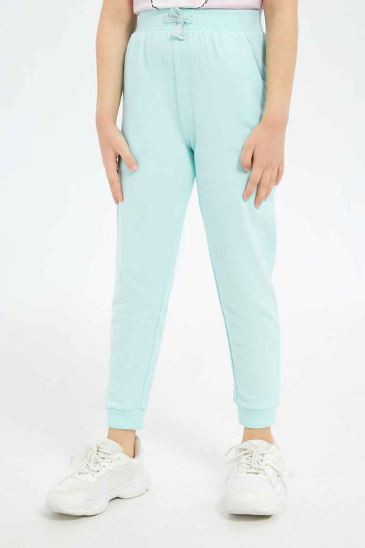 Redtag-Girls-Mint-Jogger-Pants-Category:Joggers,-Colour:Mint,-Deals:New-In,-Filter:Girls-(2-to-8-Yrs),-GIR-Joggers,-New-In-GIR-APL,-Non-Sale,-S23B,-Section:Girls-(0-to-14Yrs),-TBL-Girls-2 to 8 Years