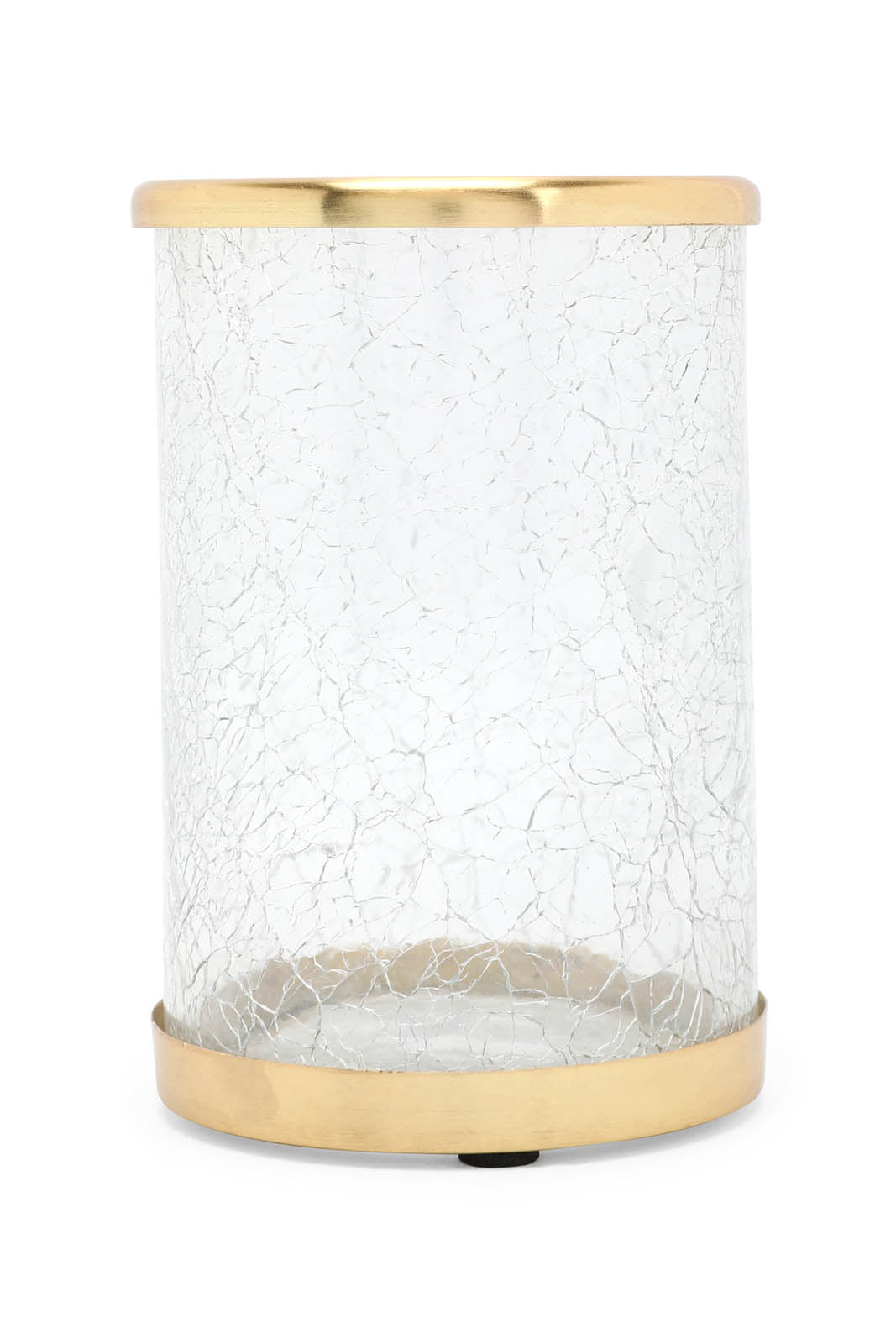 Gold Glass Waste Bin