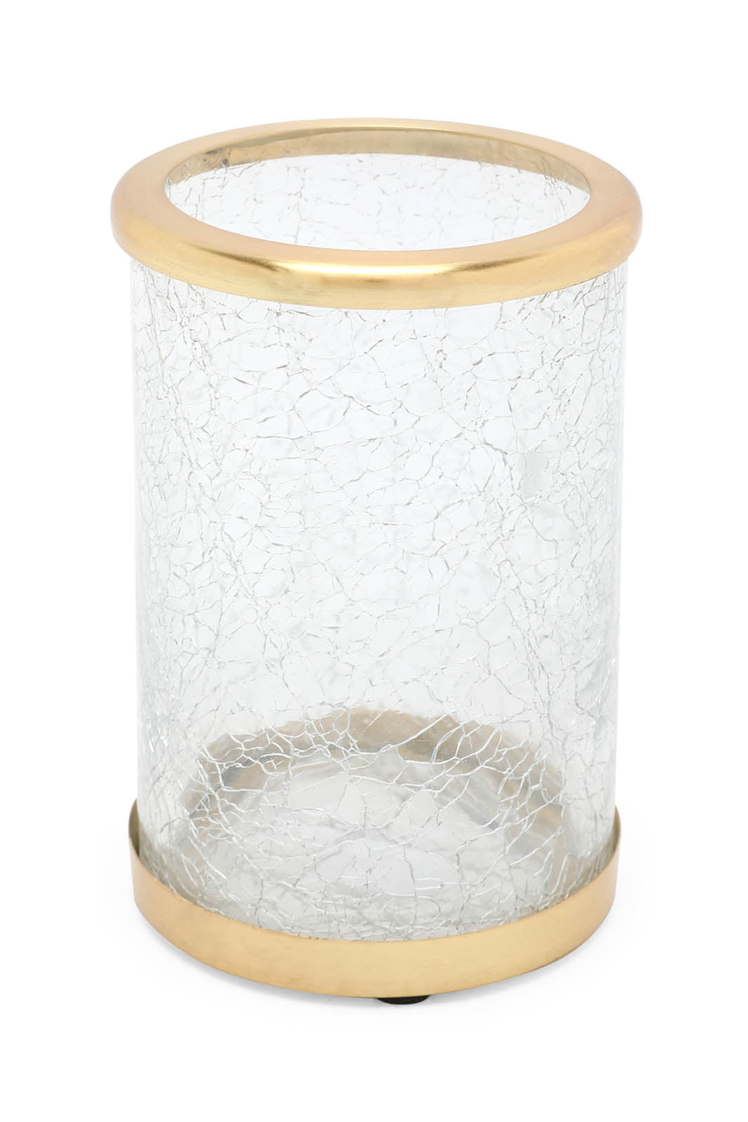 Gold Textured Glass Tumbler