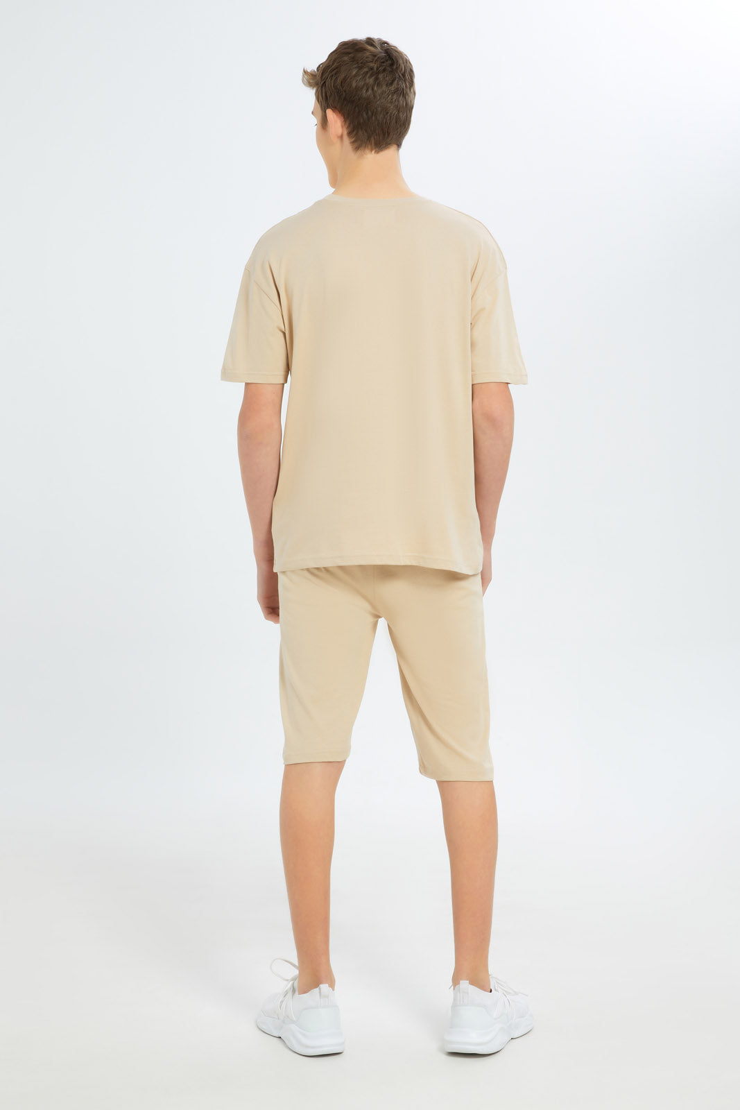 Redtag-Boys-Beige-Oversize-Basic-Set-BSR-Casual-Sets,-Category:Casual-Sets,-Colour:Beige,-Deals:New-In,-Filter:Senior-Boys-(8-to-14-Yrs),-New-In-BSR-APL,-Non-Sale,-S23B,-Section:Boys-(0-to-14Yrs),-VLM--