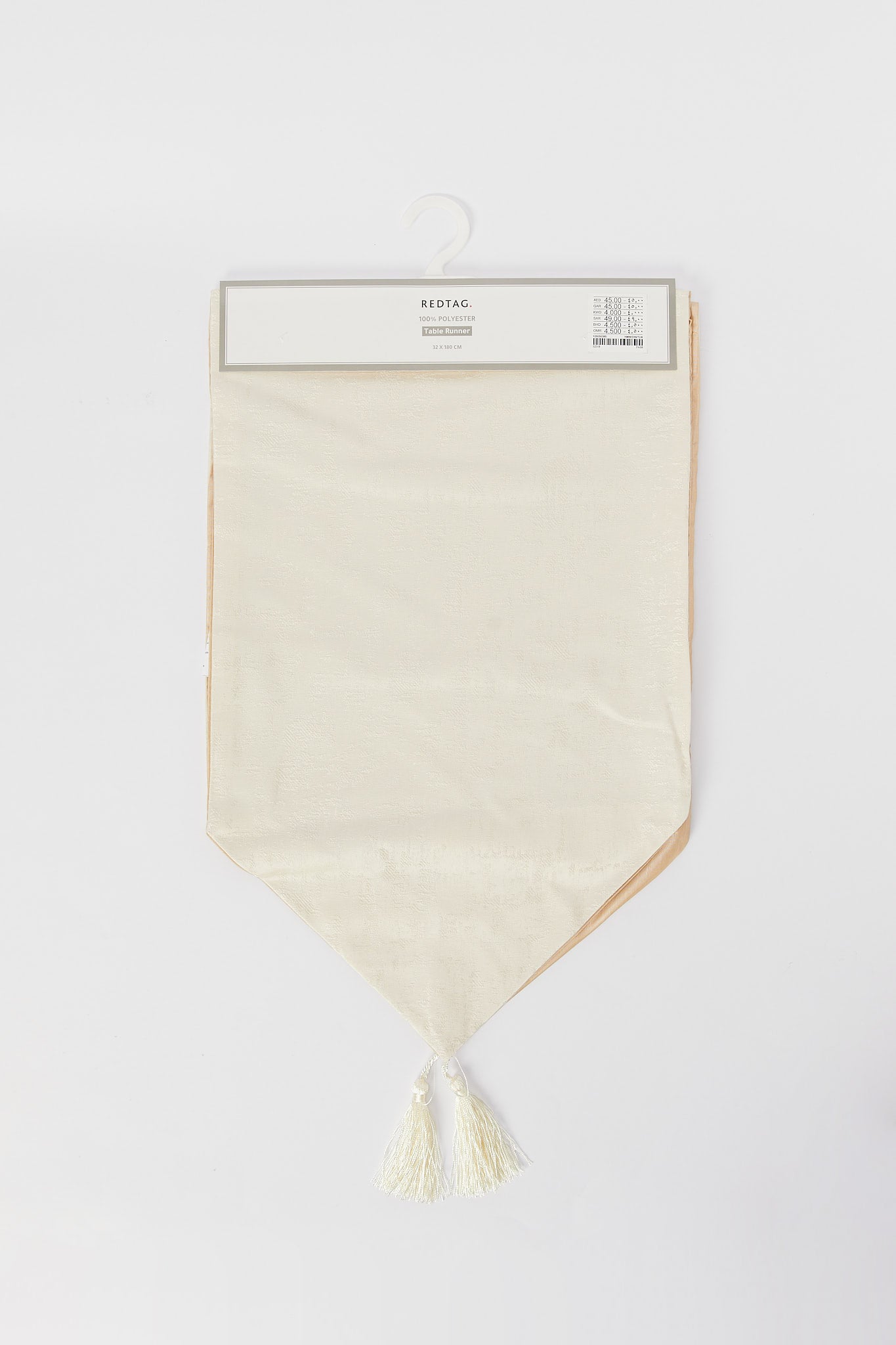 Redtag-Beige-Jacquard-Table-Runner-Category:Table-Linen,-Colour:Beige,-Deals:New-In,-Filter:Home-Dining,-H1:HMW,-H2:DIN,-H3:KIS,-H4:TLN,-HMW-DIN-Kitchen-Accessories,-New-In-HMW-DIN,-Non-Sale,-S23B,-Season:S23B,-Section:Homewares-Home-Dining-