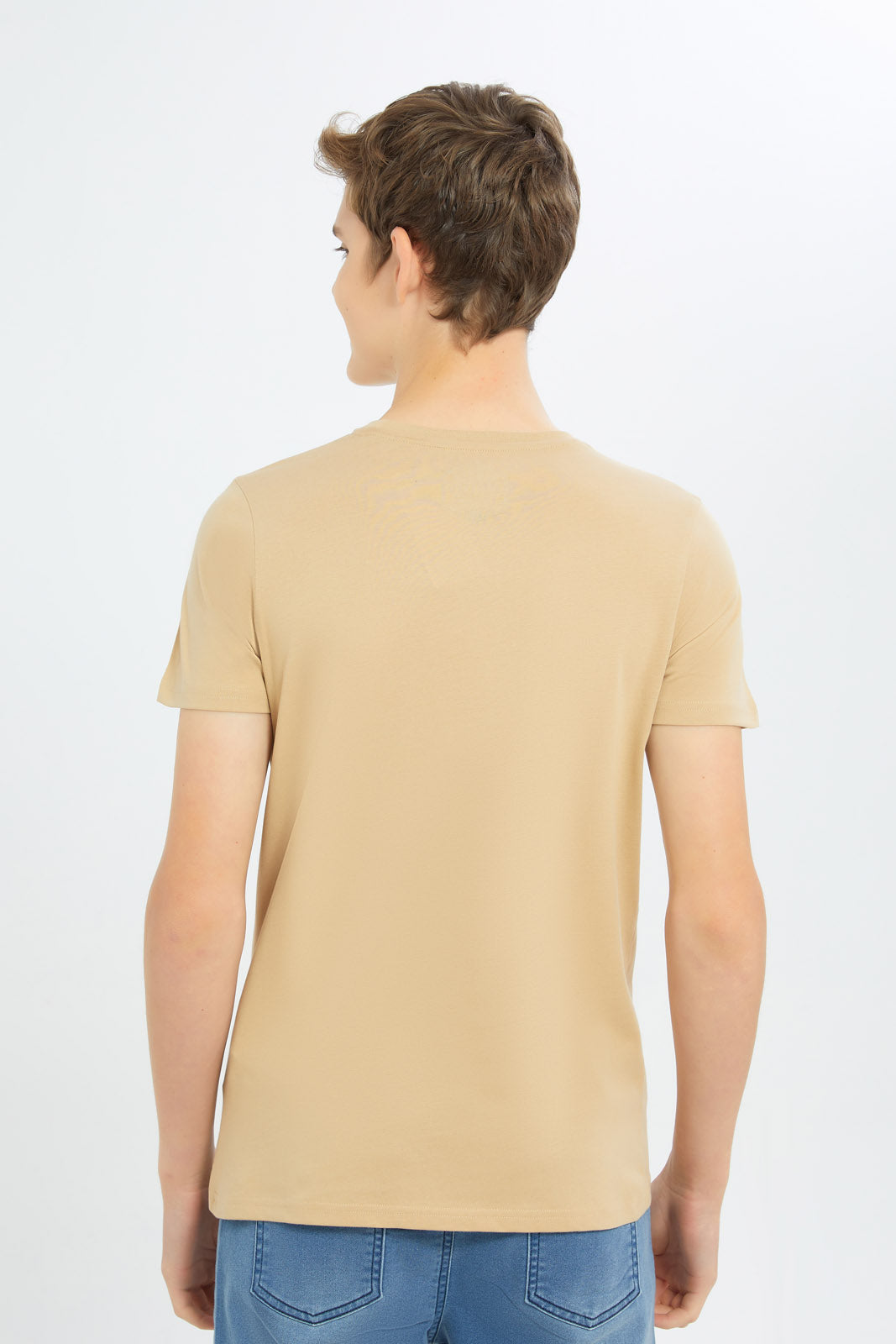 Redtag-Boys-Beige-Maracas-Graphic-Tee-BSR-T-Shirts,-Category:T-Shirts,-Colour:Beige,-Deals:New-In,-Filter:Senior-Boys-(8-to-14-Yrs),-H1:KWR,-H2:BSR,-H3:TSH,-H4:TSH,-New-In-BSR-APL,-Non-Sale,-Promo:TBL,-S23C,-Season:S23C,-Section:Boys-(0-to-14Yrs),-TBL-Senior-Boys-9 to 14 Years