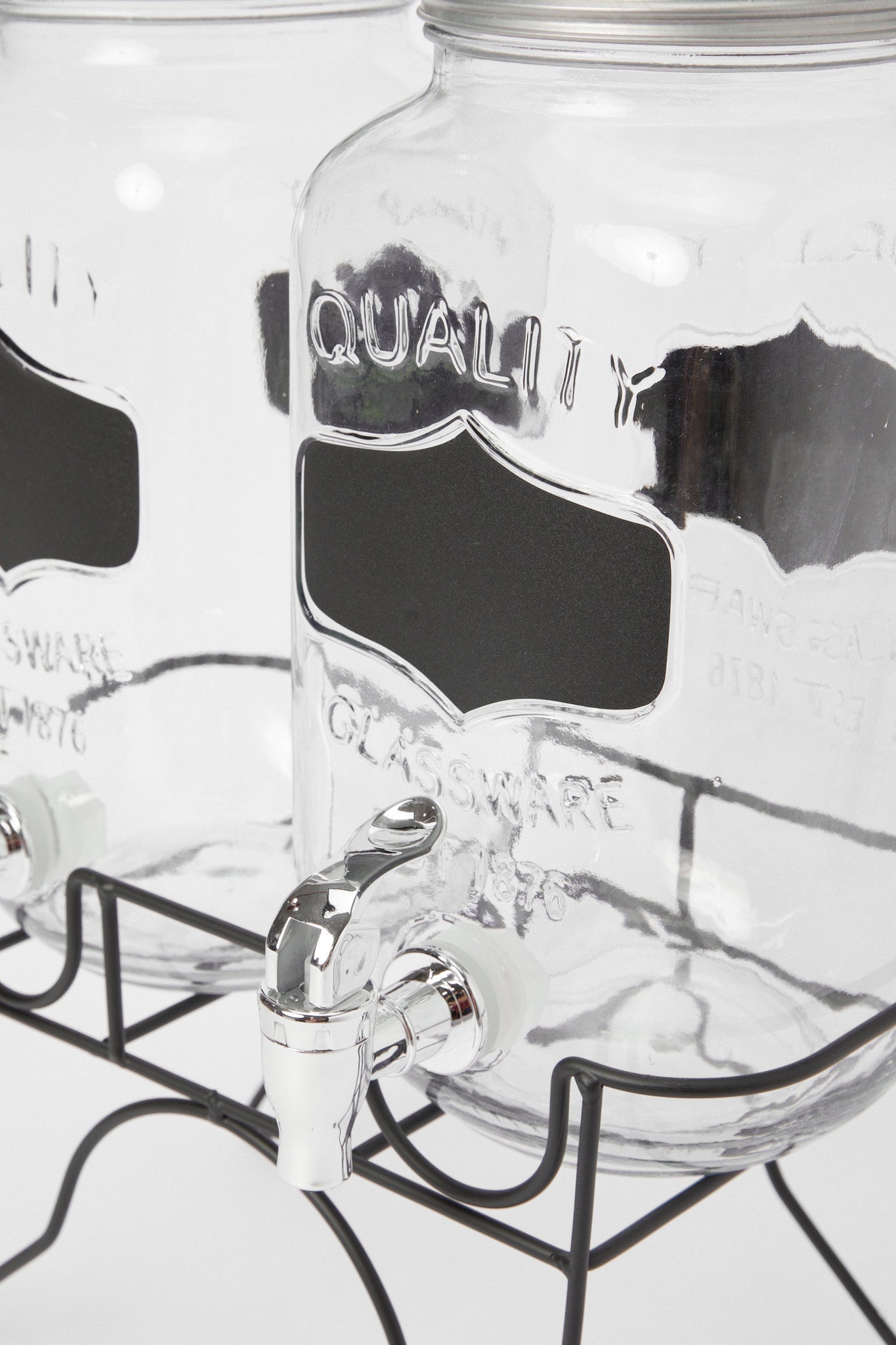 Redtag-Clear-Beverage-Dispenser-With-Stand-(2-Piece)-Category:Dispensers,-Colour:White,-Deals:New-In,-Filter:Home-Dining,-H1:HMW,-H2:DIN,-H3:DRW,-H4:JUG,-HMW-DIN-Drinkware,-New-In-HMW-DIN,-Non-Sale,-Packs,-Promo:STELLA,-RMD,-S23B,-Season:S23B,-Section:Homewares,-Set:Set-of-2,-Style:DISPENSER-Home-Dining-