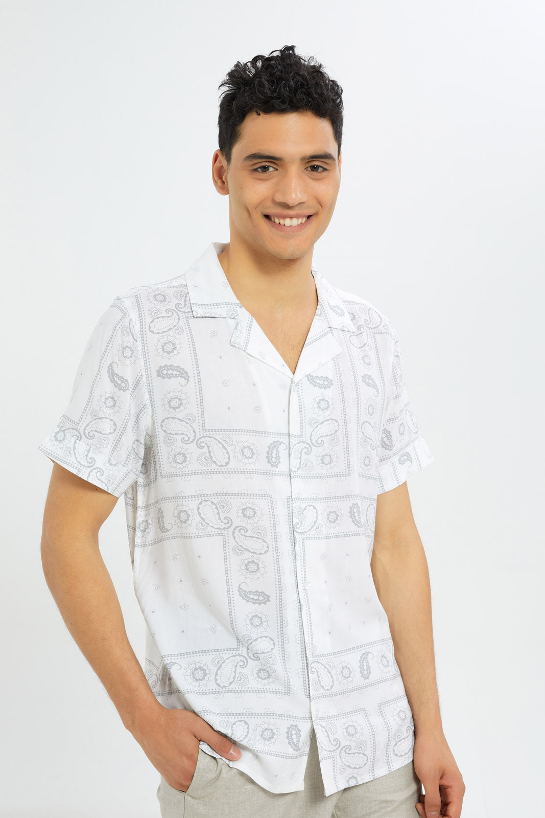 Redtag-Men-Blue-Paisley-Print-Resort-Shirt-Category:Shirts,-Colour:Blue,-Deals:New-In,-Filter:Men's-Clothing,-H1:MWR,-H2:GEN,-H3:SHI,-H4:CSH,-Men-Shirts,-New-In-Men-APL,-Non-Sale,-S23C,-Season:S23C,-Section:Men-Men's-