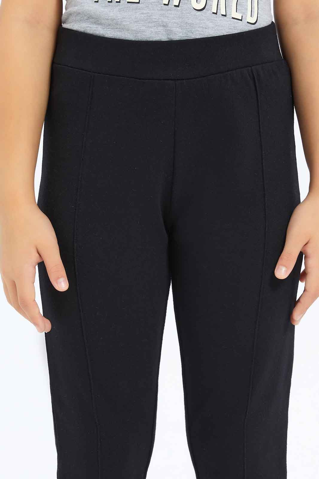 Redtag-Girls-Black-Leggings-Category:Leggings,-Colour:Black,-Deals:New-In,-Filter:Girls-(2-to-8-Yrs),-GIR-Leggings,-New-In-GIR-APL,-Non-Sale,-S23B,-Section:Girls-(0-to-14Yrs)-Girls-2 to 8 Years