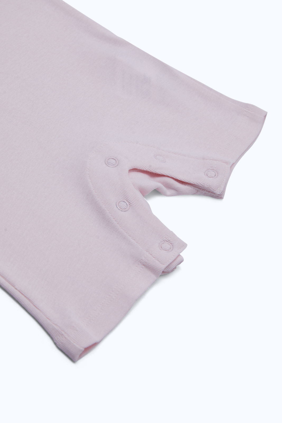 Redtag-Girls-Pink-Solid-Ppe-Rib-Romper-Category:Rompers,-Colour:Apricot,-Deals:New-In,-Filter:Baby-(0-to-12-Mths),-NBG-Rompers,-New-In-NBG-APL,-Non-Sale,-PPE,-S23B,-Section:Boys-(0-to-14Yrs)-Baby-0 to 12 Months