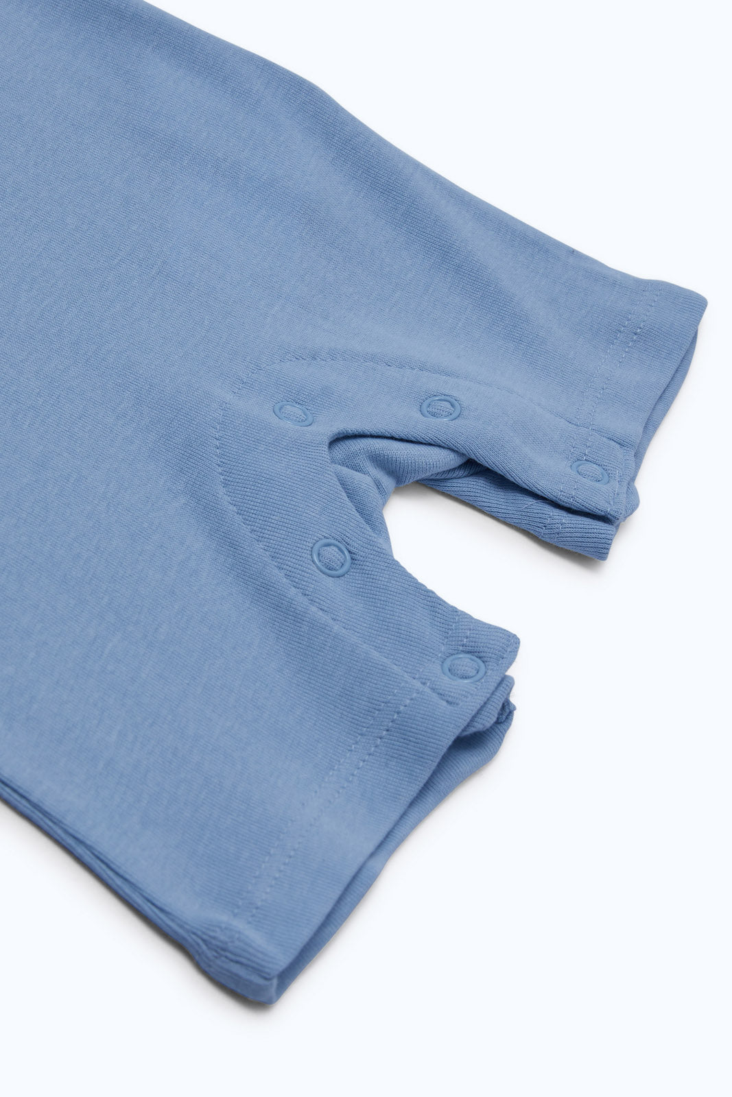 Redtag-Boys-Blue-Solid-Ppe-Rib-Romper-Category:Rompers,-Colour:Blue,-Deals:New-In,-Filter:Baby-(0-to-12-Mths),-NBB-Rompers,-New-In-NBB-APL,-Non-Sale,-PPE,-S23B,-Section:Boys-(0-to-14Yrs)-Baby-0 to 12 Months