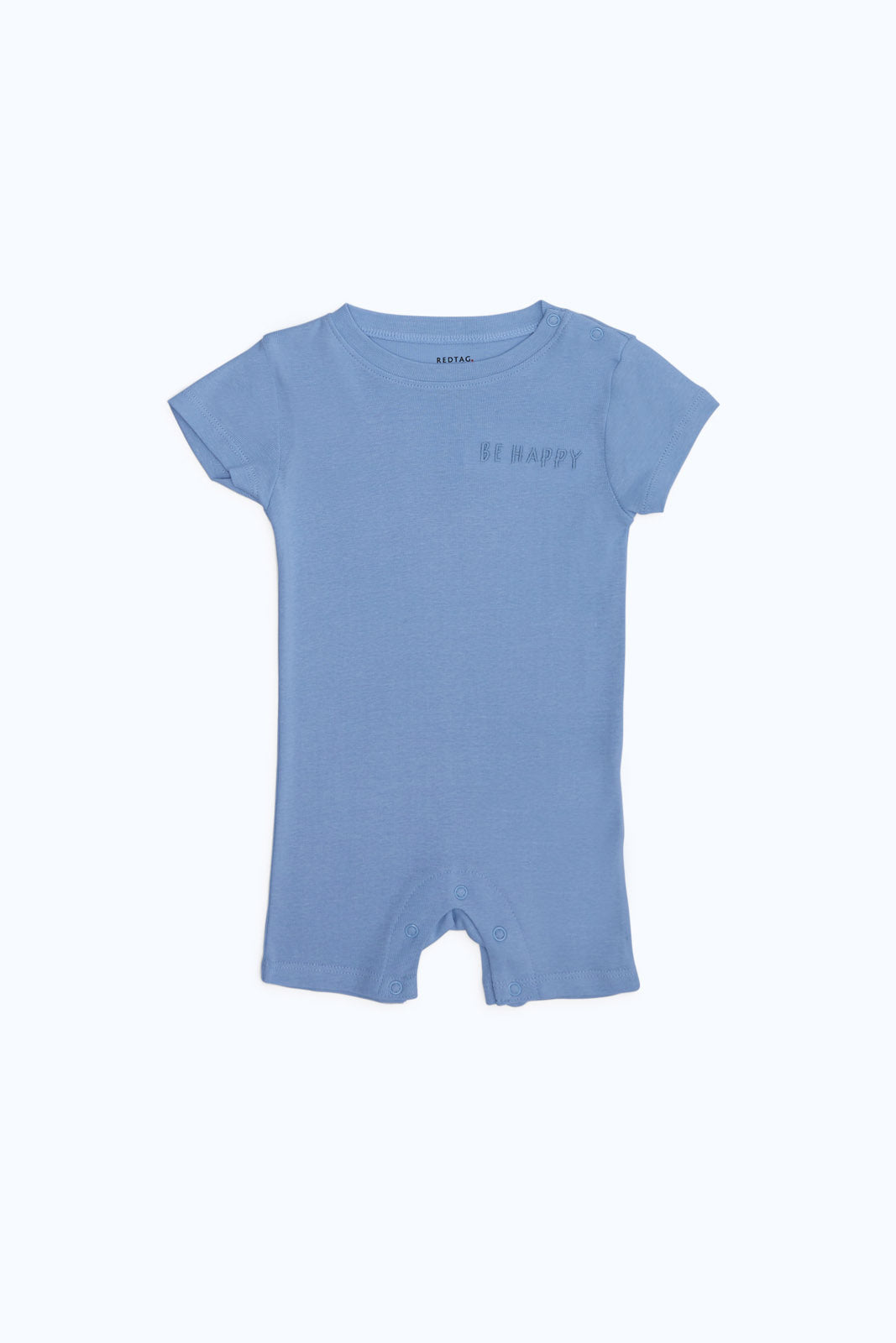 Redtag-Boys-Blue-Solid-Ppe-Rib-Romper-Category:Rompers,-Colour:Blue,-Deals:New-In,-Filter:Baby-(0-to-12-Mths),-NBB-Rompers,-New-In-NBB-APL,-Non-Sale,-PPE,-S23B,-Section:Boys-(0-to-14Yrs)-Baby-0 to 12 Months