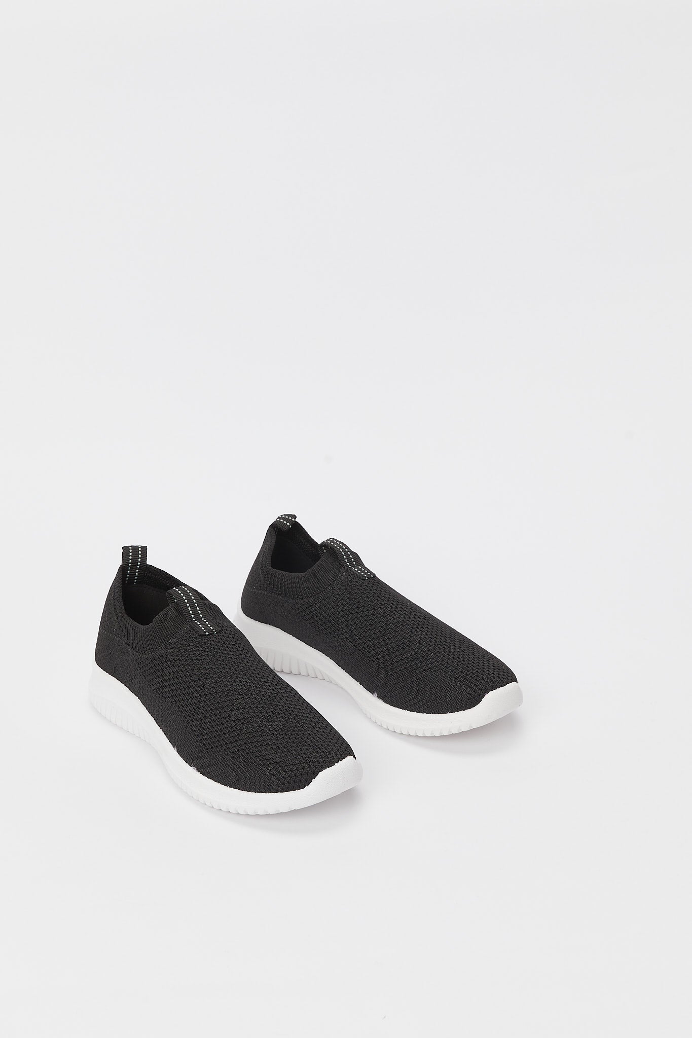 Redtag-Black-Fly-Kint-Slip-On-Triner-Category:Shoes,-Colour:Black,-Deals:New-In,-Filter:Girls-Footwear-(5-to-14-Yrs),-GSR-Trainers,-H1:FOO,-H2:GSR,-H3:TRN,-H4:CLT,-N/A,-New-In-GSR-FOO,-Non-Sale,-S23B,-Season:S23B,-Section:Girls-(0-to-14Yrs)-Senior-Girls-5 to 14 Years