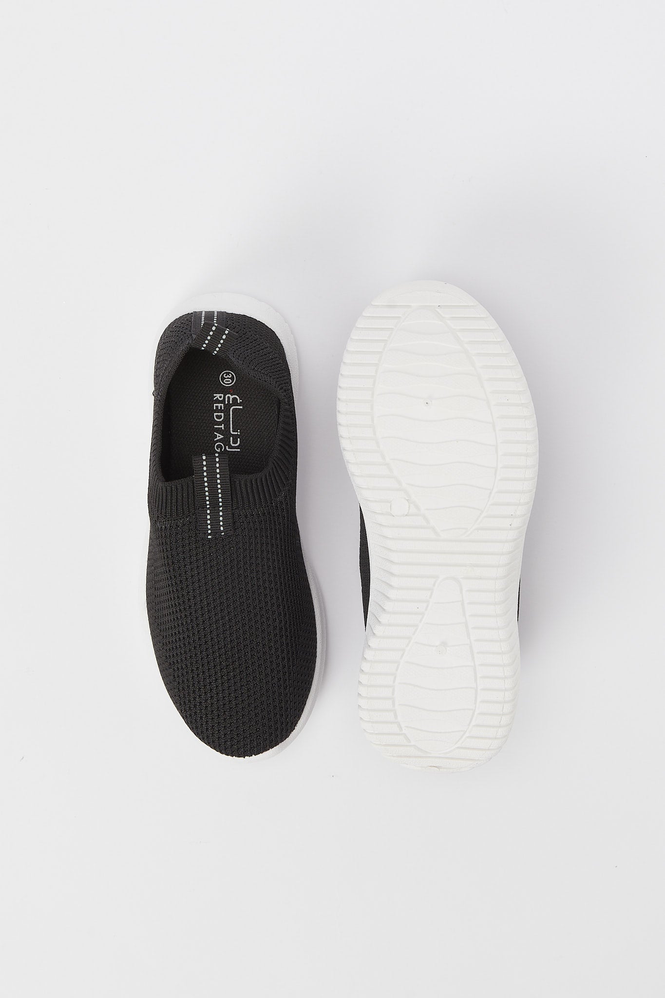 Redtag-Black-Fly-Kint-Slip-On-Triner-Category:Shoes,-Colour:Black,-Deals:New-In,-Filter:Girls-Footwear-(5-to-14-Yrs),-GSR-Trainers,-H1:FOO,-H2:GSR,-H3:TRN,-H4:CLT,-N/A,-New-In-GSR-FOO,-Non-Sale,-S23B,-Season:S23B,-Section:Girls-(0-to-14Yrs)-Senior-Girls-5 to 14 Years
