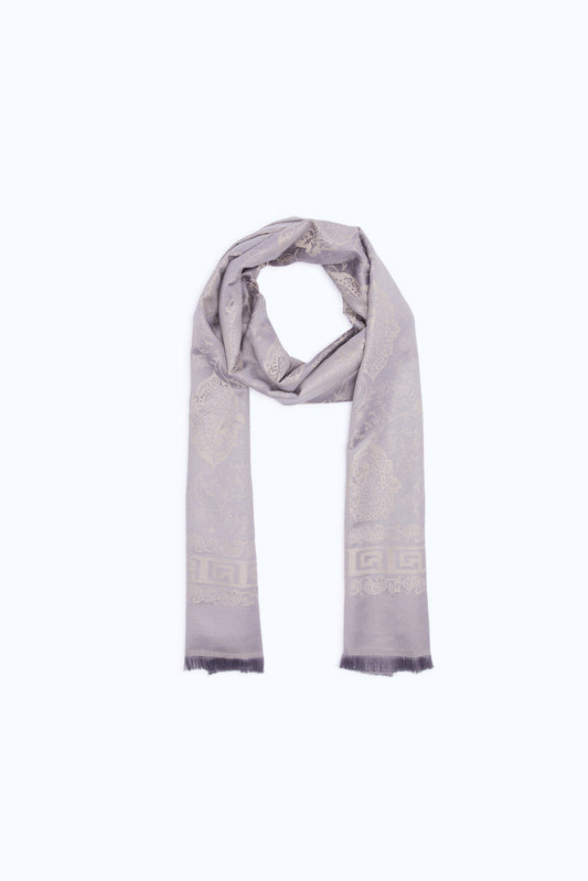 Redtag-Gold-Paisley-And-Scarf-Category:Scarves,-Colour:Gold,-Filter:Women's-Accessories,-New-In,-New-In-Women-ACC,-Non-Sale,-RMD,-S23B,-Section:Women,-Women-Scarves-Women-