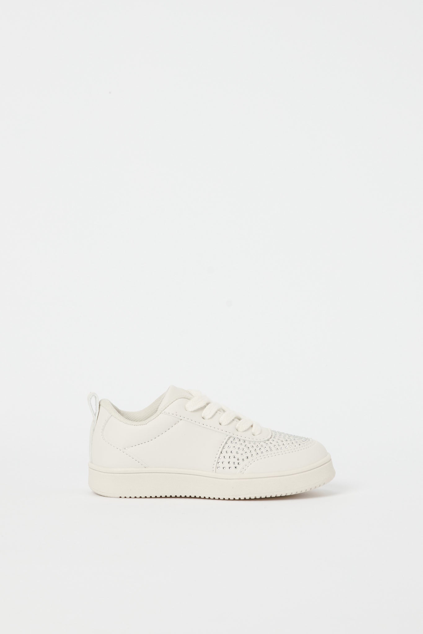 Redtag-Cream-Diamante-Lace-Up-Sneaker-Category:Shoes,-Colour:Cream,-Deals:New-In,-Filter:Girls-Footwear-(3-to-5-Yrs),-GIR-Trainers,-H1:FOO,-H2:GIR,-H3:TRN,-H4:CLT,-N/A,-New-In-GIR-FOO,-Non-Sale,-S23B,-Season:S23B,-Section:Girls-(0-to-14Yrs)-Girls-3 to 5 Years