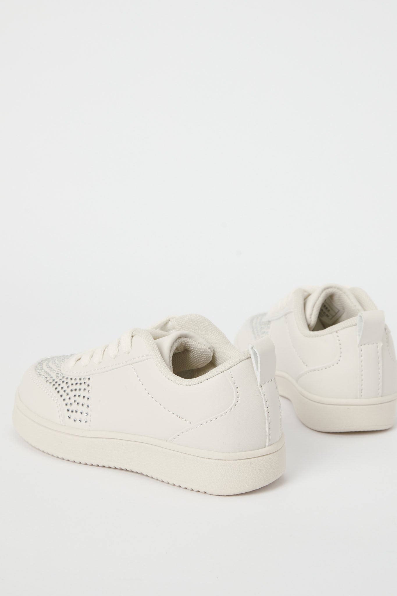 Redtag-Cream-Diamante-Lace-Up-Sneaker-Category:Shoes,-Colour:Cream,-Deals:New-In,-Filter:Girls-Footwear-(3-to-5-Yrs),-GIR-Trainers,-H1:FOO,-H2:GIR,-H3:TRN,-H4:CLT,-N/A,-New-In-GIR-FOO,-Non-Sale,-S23B,-Season:S23B,-Section:Girls-(0-to-14Yrs)-Girls-3 to 5 Years