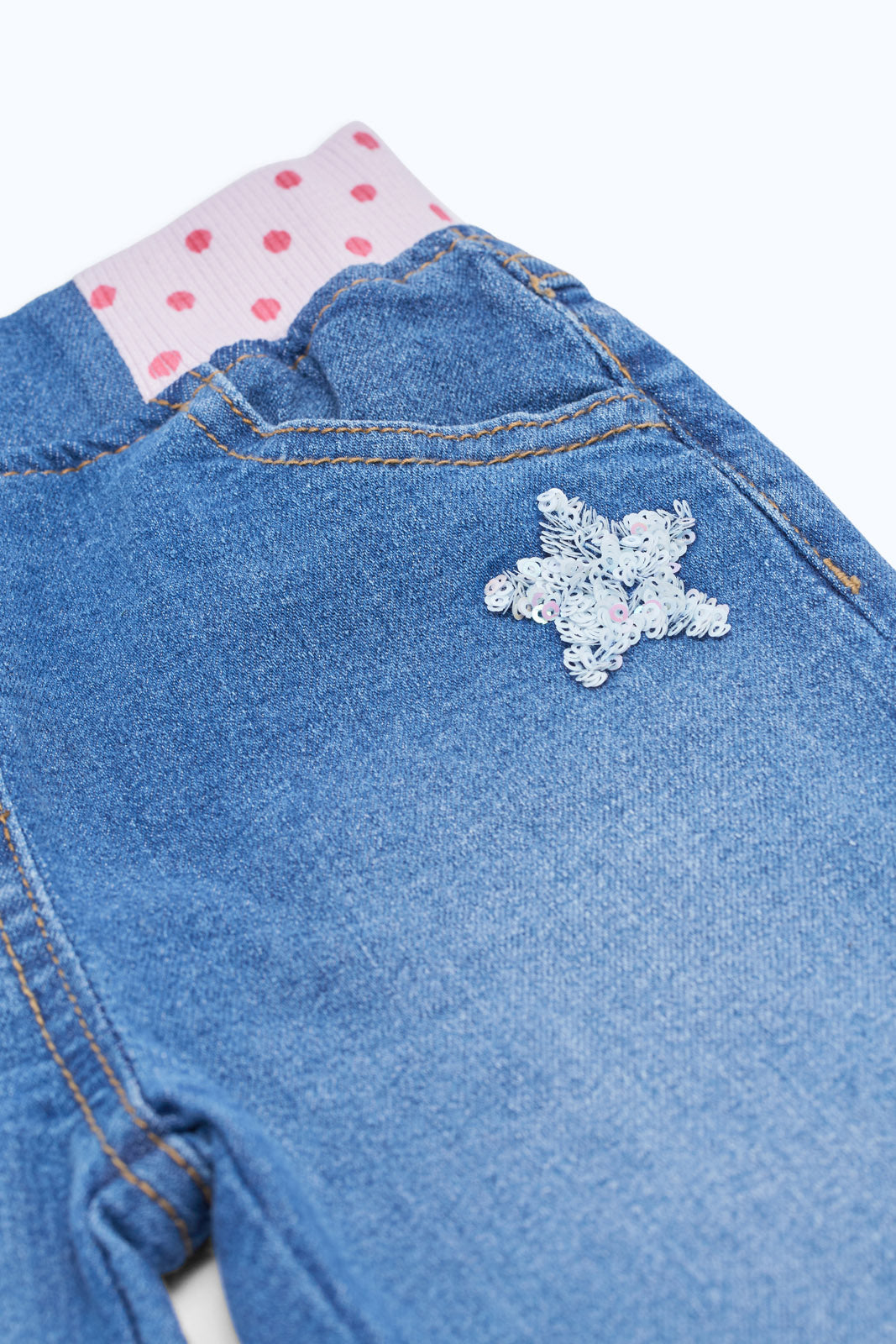 Redtag-Girls-Dark-Wash-Jogger-Category:Jeans,-Colour:Dark-Wash,-Deals:New-In,-Filter:Infant-Girls-(3-to-24-Mths),-H1:KWR,-H2:ING,-H3:DNB,-H4:JNS,-ING-Jeans,-New-In-ING-APL,-Non-Sale,-RMD,-S23C,-Season:S23C,-Section:Girls-(0-to-14Yrs)-Infant-Girls-3 to 24 Months