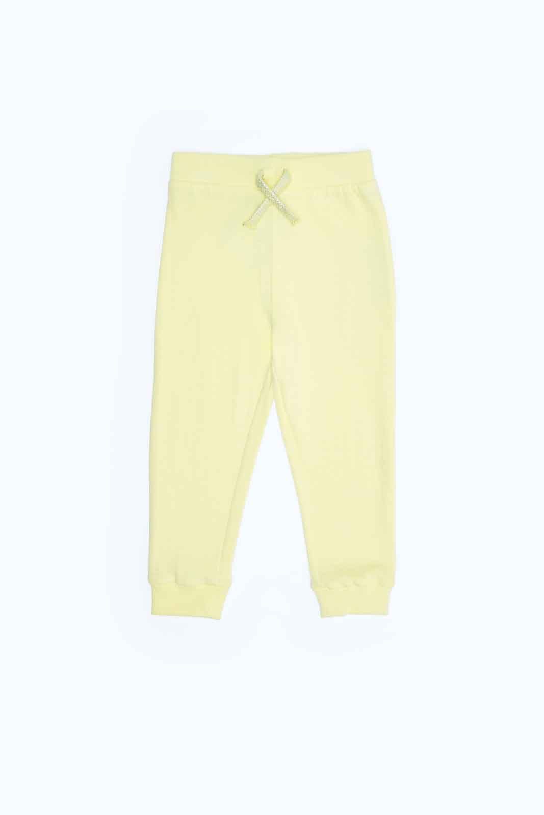 Redtag-Girls-Yellow-Solid-Active-Pant-Category:Joggers,-Colour:Yellow,-Deals:New-In,-Filter:Infant-Girls-(3-to-24-Mths),-ING-Joggers,-MQN,-New-In-ING-APL,-Non-Sale,-S23B,-Section:Girls-(0-to-14Yrs)-Infant-Girls-3 to 24 Months