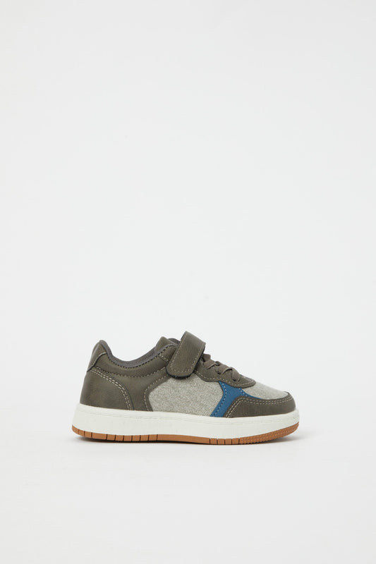 Redtag-Grey-Color-Block-Sneakers-BOY-Sandals,-Category:Shoes,-Colour:Grey,-Deals:New-In,-Filter:Boys-Footwear-(3-to-5-Yrs),-H1:FOO,-H2:BOY,-H3:SHO,-H4:CAH,-N/A,-New-In-BOY-FOO,-Non-Sale,-S23B,-Season:S23B,-Section:Boys-(0-to-14Yrs)-Boys-3 to 5 Years