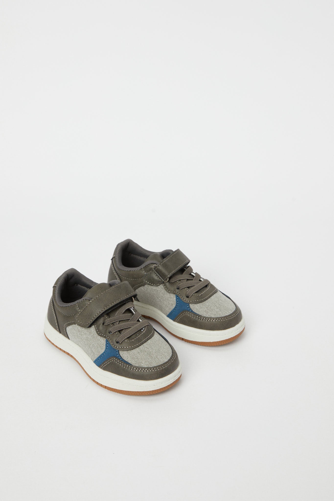 Redtag-Grey-Color-Block-Sneakers-BOY-Sandals,-Category:Shoes,-Colour:Grey,-Deals:New-In,-Filter:Boys-Footwear-(3-to-5-Yrs),-H1:FOO,-H2:BOY,-H3:SHO,-H4:CAH,-N/A,-New-In-BOY-FOO,-Non-Sale,-S23B,-Season:S23B,-Section:Boys-(0-to-14Yrs)-Boys-3 to 5 Years