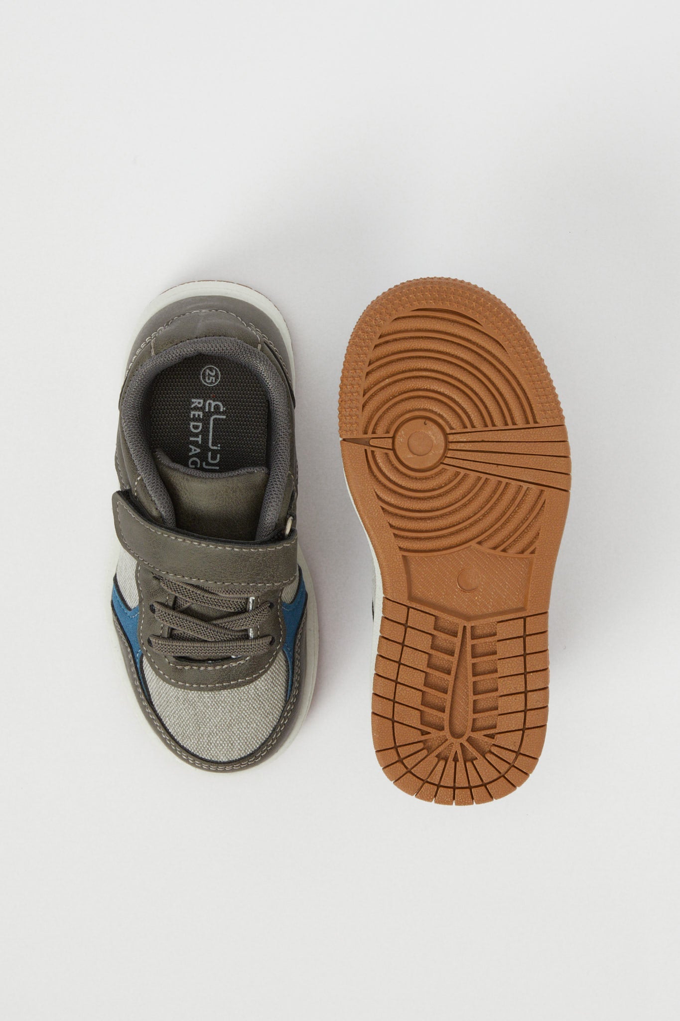 Redtag-Grey-Color-Block-Sneakers-BOY-Sandals,-Category:Shoes,-Colour:Grey,-Deals:New-In,-Filter:Boys-Footwear-(3-to-5-Yrs),-H1:FOO,-H2:BOY,-H3:SHO,-H4:CAH,-N/A,-New-In-BOY-FOO,-Non-Sale,-S23B,-Season:S23B,-Section:Boys-(0-to-14Yrs)-Boys-3 to 5 Years