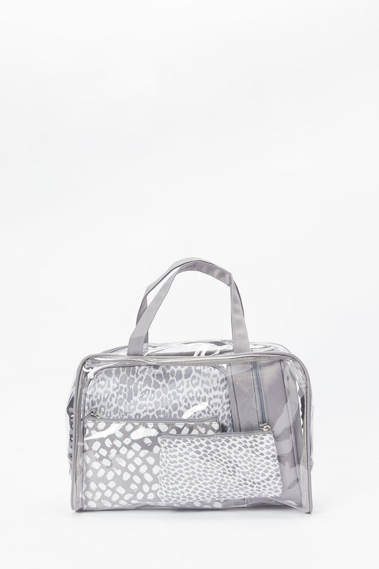 Redtag-Grey-Cosmetic-Pouches-Category:Cosmetics,-Colour:Grey,-Filter:Women's-Accessories,-New-In,-New-In-Women-ACC,-Non-Sale,-S23B,-Section:Women,-Women-Cosmetics-Women-