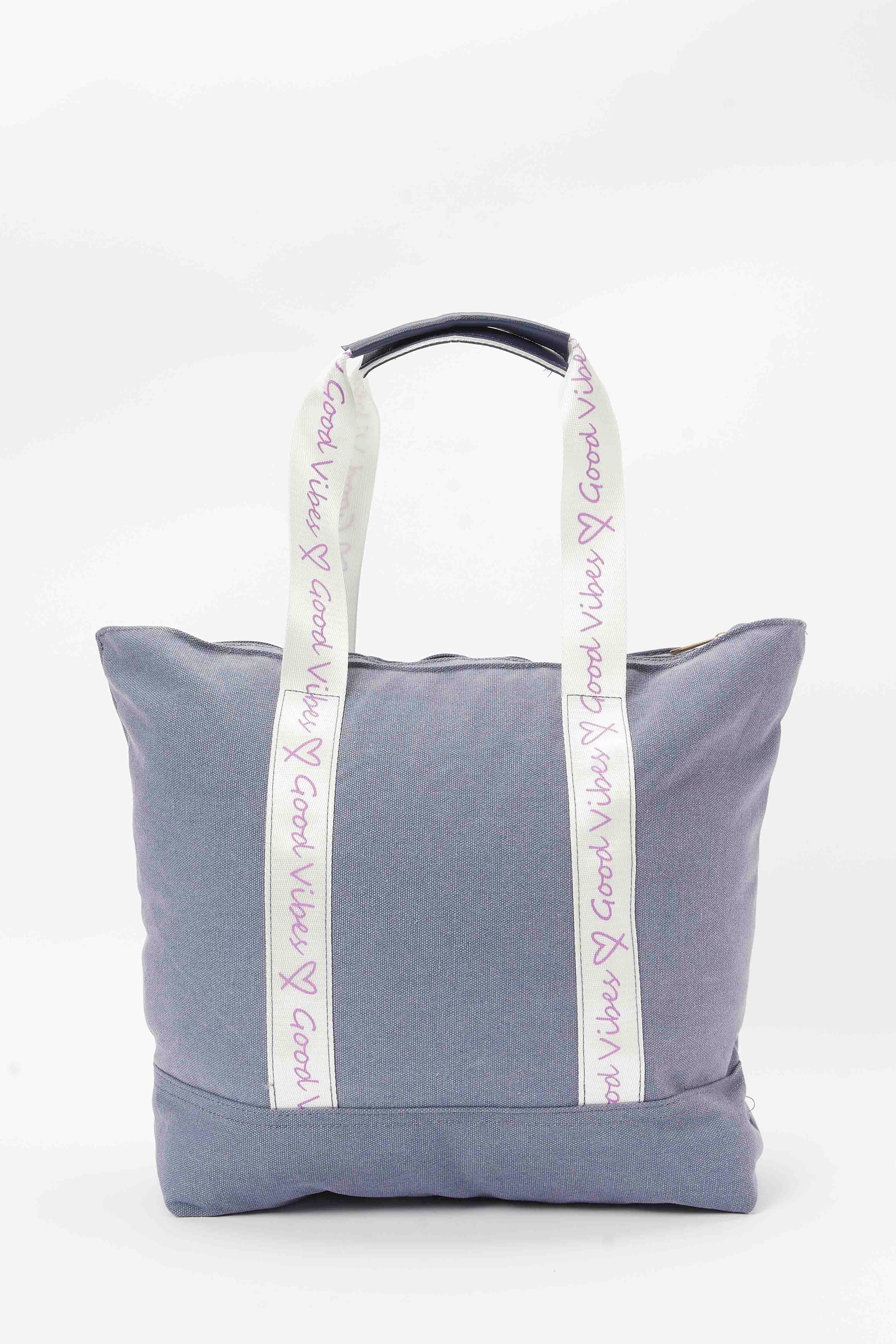 Redtag-Navy-Shopper-With-Tapping-Category:Bags,-Colour:Navy,-Filter:Women's-Accessories,-H1:ACC,-H2:LAD,-H3:LAB,-H4:SHP,-New-In,-New-In-Women-ACC,-Non-Sale,-S23B,-Season:S23B,-Section:Women,-Women-Bags-Women-