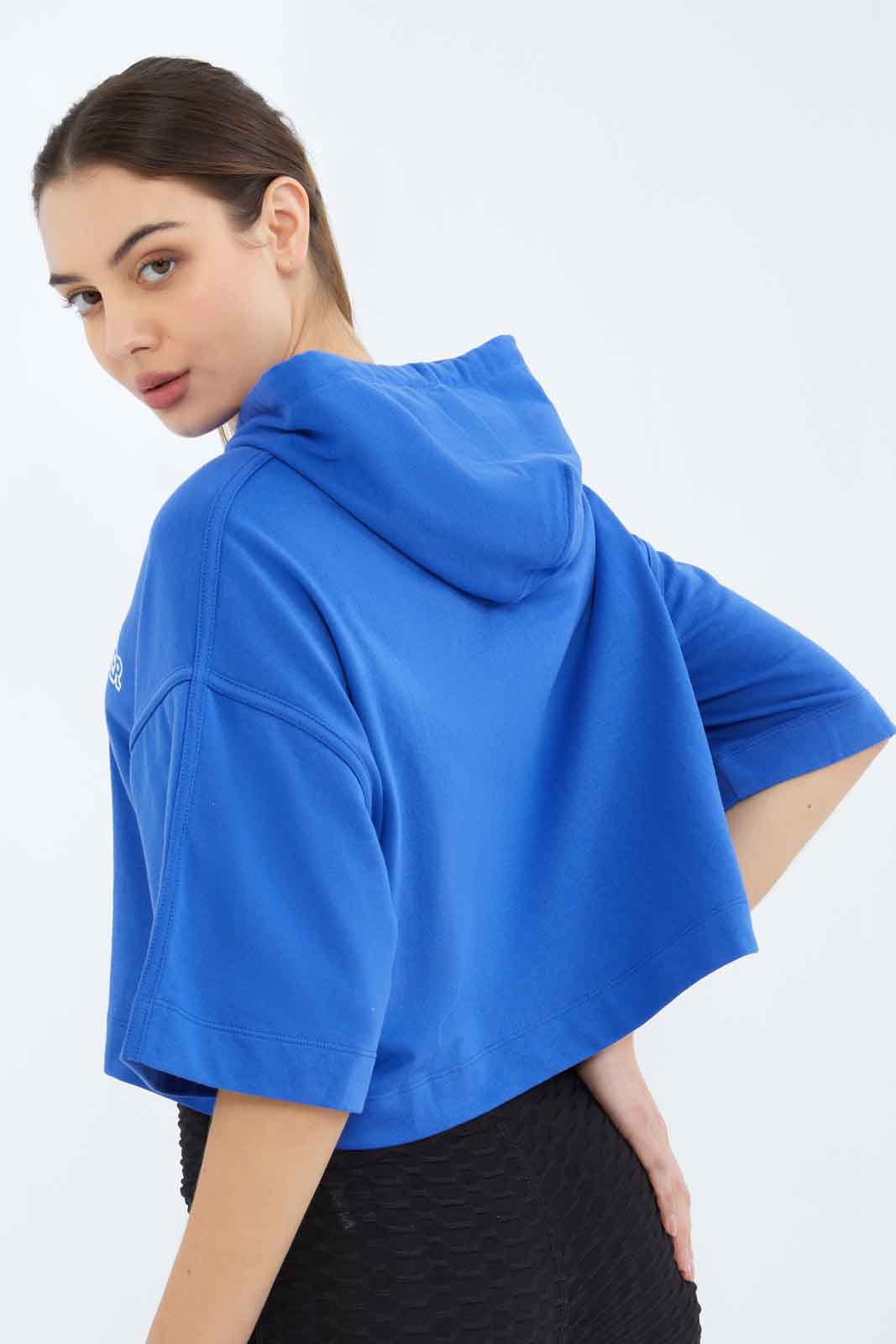 Redtag-Women-Blue-Long-Sleeve-Hoodei-Sweatshirt-Category:Sweatshirts,-Colour:Blue,-Deals:New-In,-Filter:Women's-Clothing,-New-In-Women-APL,-Non-Sale,-S23B,-Section:Women,-Women-Sweatshirts-Women's-