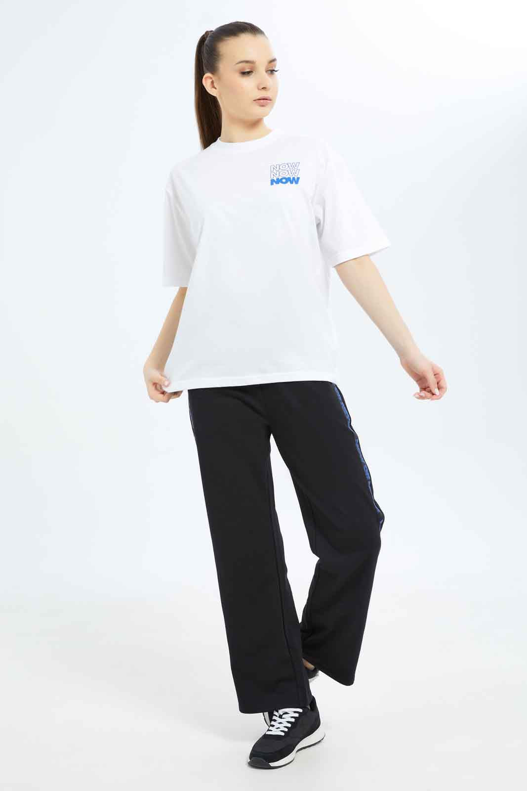 Redtag-Women-Black-Active-Jogger-With-Side-Tape-Detaling-Category:Joggers,-Colour:White,-Deals:New-In,-Filter:Women's-Clothing,-New-In-Women-APL,-Non-Sale,-S23B,-Section:Women,-Women-Joggers-Women's-