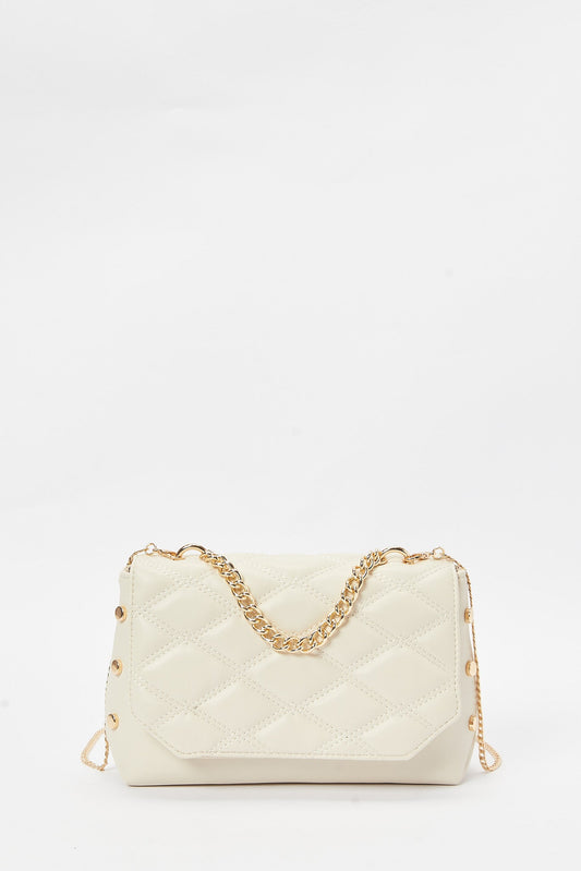 Redtag-White-Embellished-Envelope-Bag-Category:Bags,-Colour:White,-Filter:Women's-Accessories,-New-In,-New-In-Women-ACC,-Non-Sale,-S23B,-Section:Women,-Women-Bags-Women-