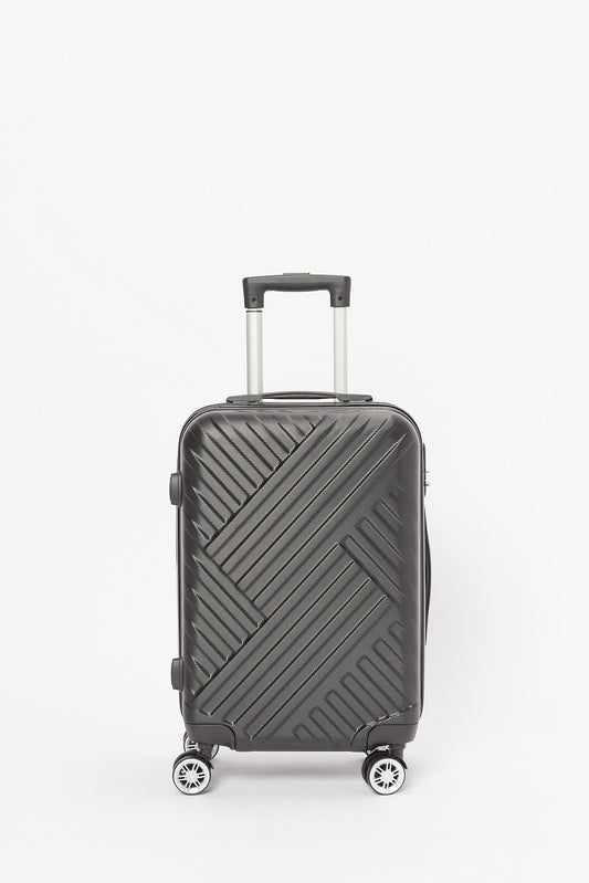 Redtag-Black-Color-20"-Abs-Hard-Trolley-Case-Category:Luggage-Trolleys,-Colour:Black,-Filter:Travel-Accessories,-LUG-Luggage-Trolleys,-New-In,-New-In-LUG-ACC,-Non-Sale,-S23B,-Section:Homewares-Travel-Accessories-
