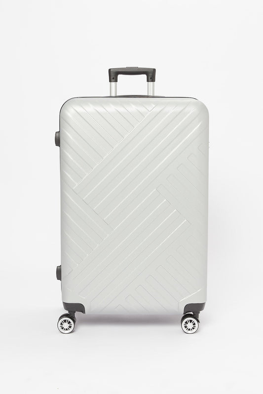Redtag-Silver-Color-28"-Abs-Hard-Trolley-Case-Category:Luggage-Trolleys,-Colour:Silver,-Filter:Travel-Accessories,-LUG-Luggage-Trolleys,-New-In,-New-In-LUG-ACC,-Non-Sale,-S23B,-Section:Homewares-Travel-Accessories-