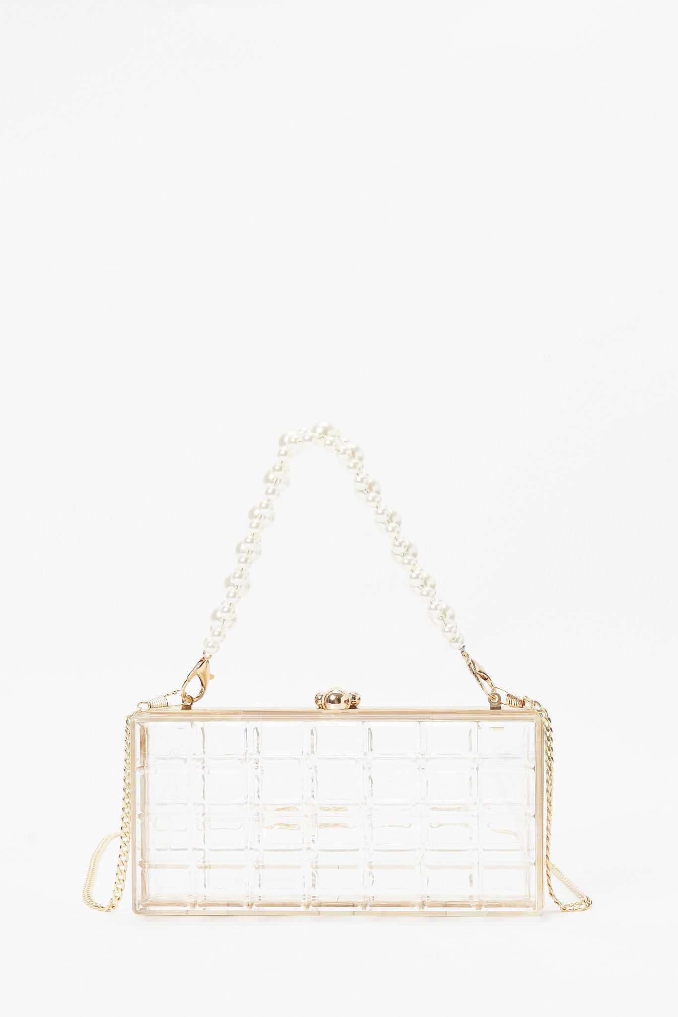 Redtag-Transparent-Embellshed-With-Pearl-String-Evening-Clutch-Category:Bags,-Colour:Assorted,-Filter:Women's-Accessories,-New-In,-New-In-Women-ACC,-Non-Sale,-S23B,-Section:Women,-Women-Bags-Women-