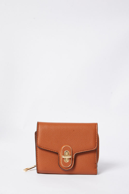 Redtag-Tan-Lady-Purse-With-Coin-Pocket-Category:Purse,-Colour:Tan,-Filter:Women's-Accessories,-H1:ACC,-H2:LAD,-H3:LAB,-H4:HBG,-New-In,-New-In-Women-ACC,-Non-Sale,-S23B,-Season:S23B,-Section:Women,-Women-Bags-Women-