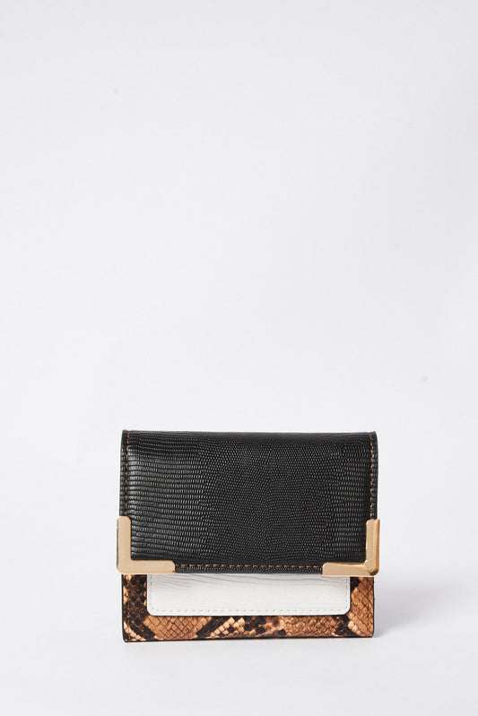 Redtag-Multi-Colour-Animal-Texture-Wallet-With-Small-Metal-Hardware-Category:Purse,-Colour:Assorted,-Filter:Women's-Accessories,-H1:ACC,-H2:LAD,-H3:LAB,-H4:HBG,-New-In,-New-In-Women-ACC,-Non-Sale,-S23B,-Season:S23B,-Section:Women,-Women-Bags-Women-