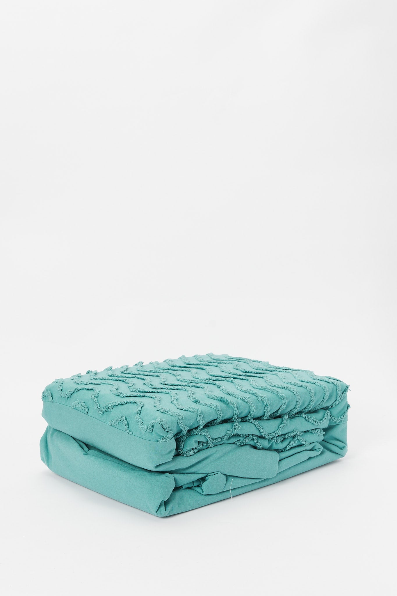 Redtag-Teal-3-Piece-Tufted-Embroidery-Duvet-Cover-Set-(King-Size)-Category:Duvet-Covers,-Colour:Teal,-Deals:New-In,-Filter:Home-Bedroom,-H1:HMW,-H2:BED,-H3:BLN,-H4:DVC,-HMW-BED-Duvet-Covers,-New-In-HMW-BED,-Non-Sale,-Packs,-Promo:RIVA,-S23B,-Season:S23B,-Section:Homewares,-Set:Set-of-3,-Style:EMBROIDERY-Home-Bedroom-