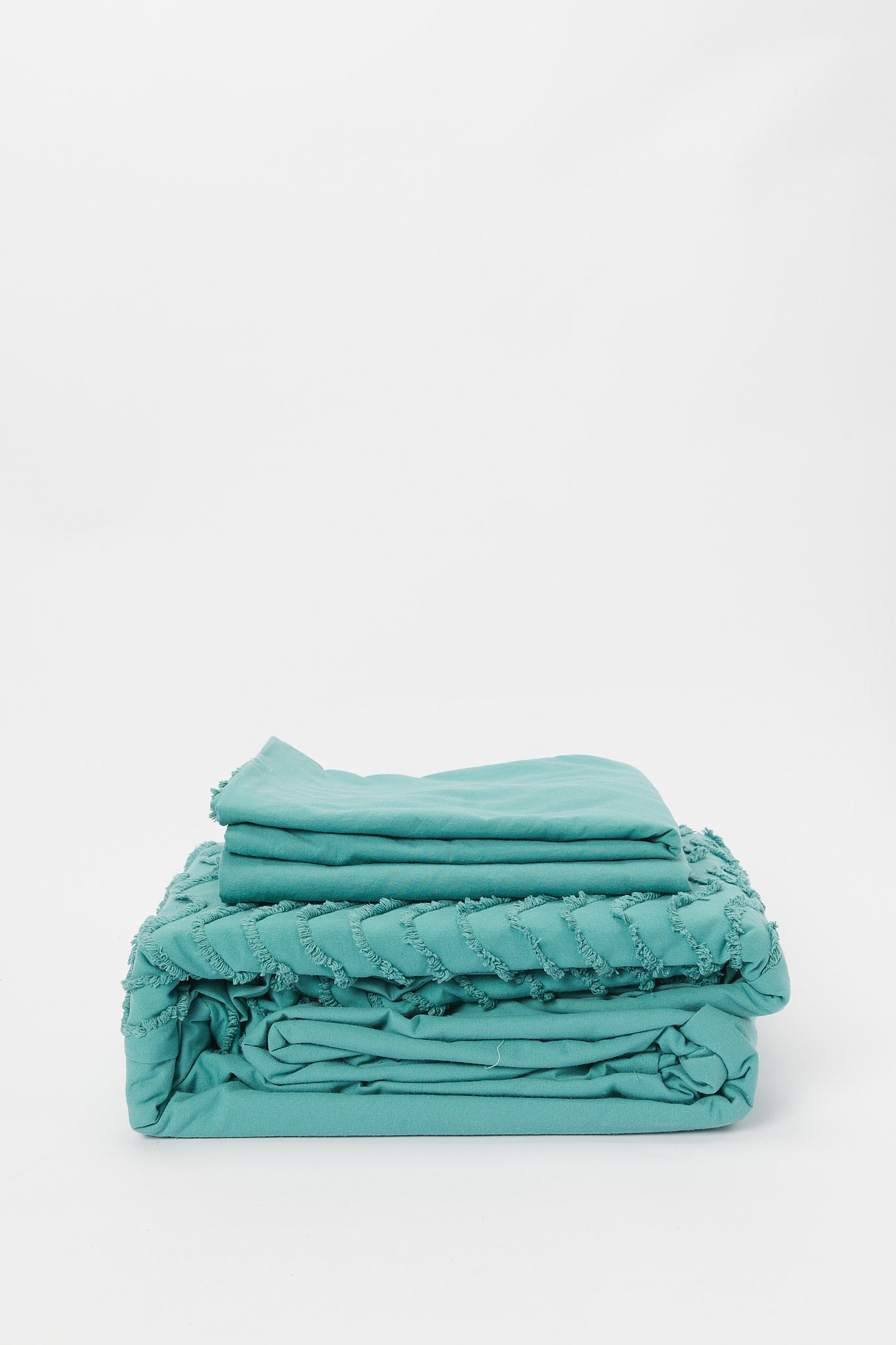 Redtag-Teal-3-Piece-Tufted-Embroidery-Duvet-Cover-Set-(King-Size)-Category:Duvet-Covers,-Colour:Teal,-Deals:New-In,-Filter:Home-Bedroom,-H1:HMW,-H2:BED,-H3:BLN,-H4:DVC,-HMW-BED-Duvet-Covers,-New-In-HMW-BED,-Non-Sale,-Packs,-Promo:RIVA,-S23B,-Season:S23B,-Section:Homewares,-Set:Set-of-3,-Style:EMBROIDERY-Home-Bedroom-
