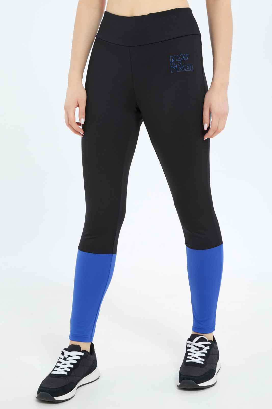 Redtag-Women-Blue-Color-Bblock-Active-Pant-With-Placement-Print-Category:Joggers,-Colour:Assorted,-Deals:New-In,-Filter:Women's-Clothing,-New-In-Women-APL,-Non-Sale,-S23B,-Section:Women,-Women-Joggers-Women's-