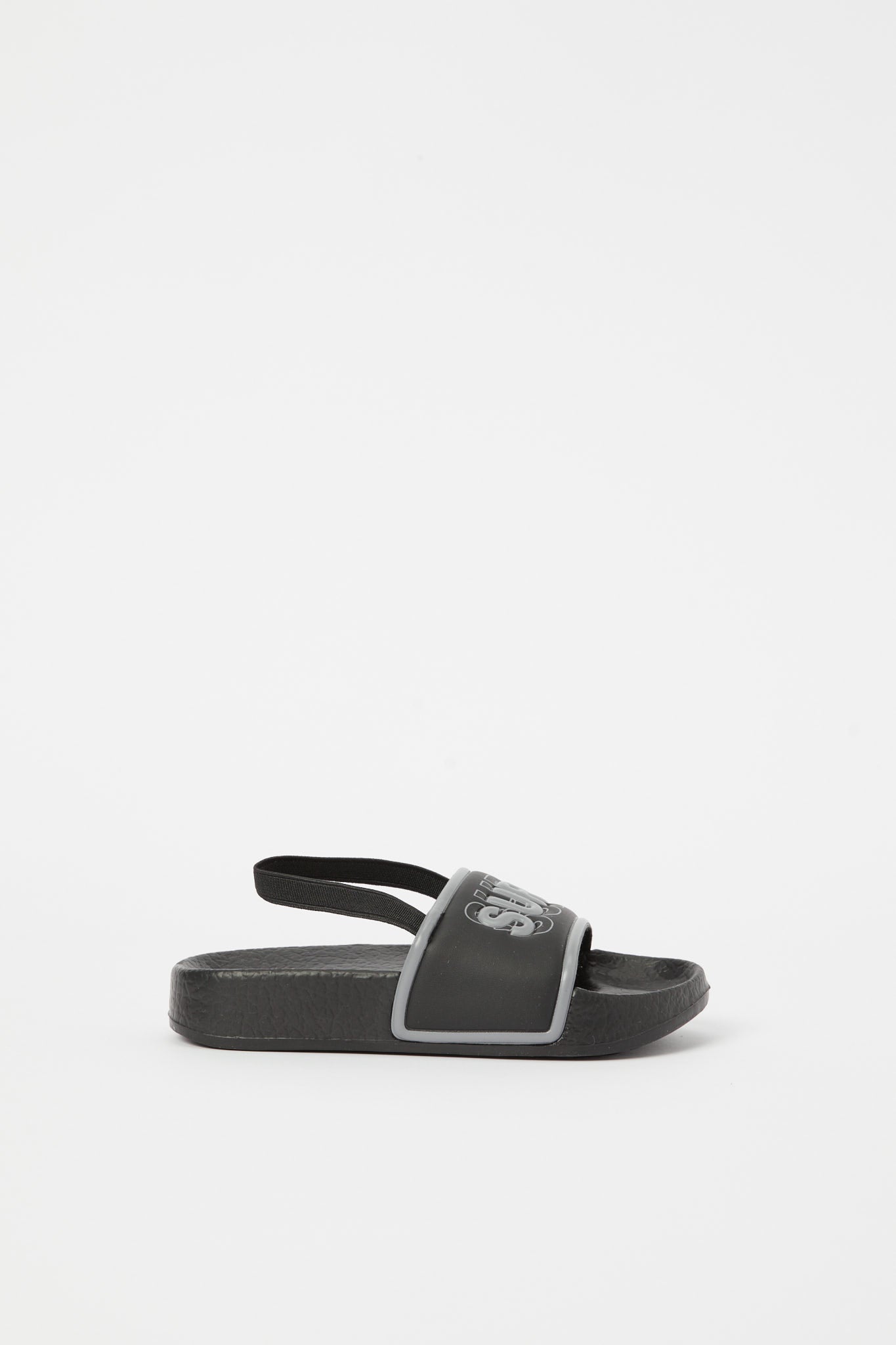 Redtag-Black-Embossed-Slide-BOY-Flip-Flops,-Category:Flip-Flops,-Colour:Black,-Deals:New-In,-Filter:Boys-Footwear-(3-to-5-Yrs),-H1:FOO,-H2:BOY,-H3:SAF,-H4:FLF,-N/A,-New-In-BOY-FOO,-Non-Sale,-S23B,-Season:S23B,-Section:Boys-(0-to-14Yrs)-Boys-3 to 5 Years