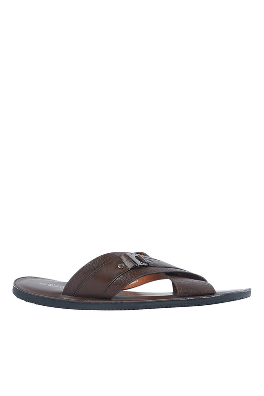 Redtag-Brown-Criss-Cross-Sandal-Category:Sandals,-Colour:Brown,-Deals:New-In,-Filter:Men's-Footwear,-Men-Sandals,-N/A,-New-In-Men-FOO,-Non-Sale,-S23A,-Section:Men-Men's-