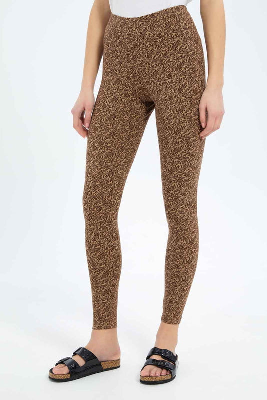 Redtag-Women-Allover-Print-Skinny-Leggings-Category:Leggings,-Colour:Assorted,-Deals:New-In,-Filter:Women's-Clothing,-New-In-Women-APL,-Non-Sale,-S23B,-Section:Women,-TBL,-Women-Leggings-Women's-