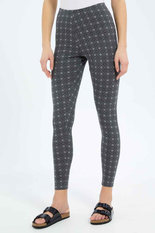 Redtag-Women-Allover-Print-Skinny-Leggings-Category:Leggings,-Colour:Assorted,-Deals:New-In,-Filter:Women's-Clothing,-New-In-Women-APL,-Non-Sale,-S23B,-Section:Women,-TBL,-Women-Leggings-Women's-