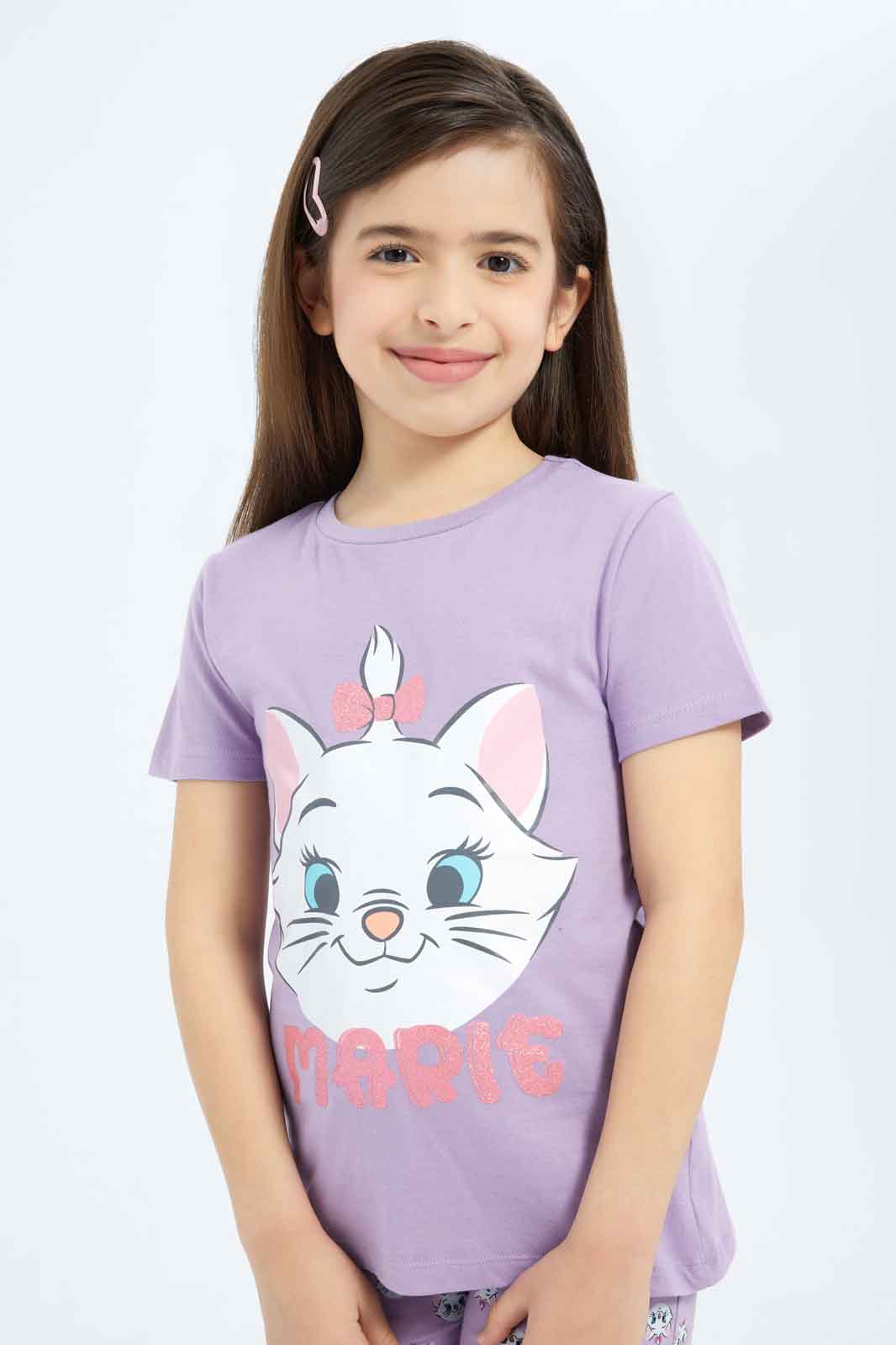 Redtag-Girls-Lilac-Marie-Pj-Set-Category:Pyjama-Sets,-Colour:Lilac,-Deals:New-In,-Filter:Girls-(2-to-8-Yrs),-GIR-Pyjama-Sets,-New-In-GIR-APL,-Non-Sale,-S23B,-Section:Girls-(0-to-14Yrs)-Girls-2 to 8 Years