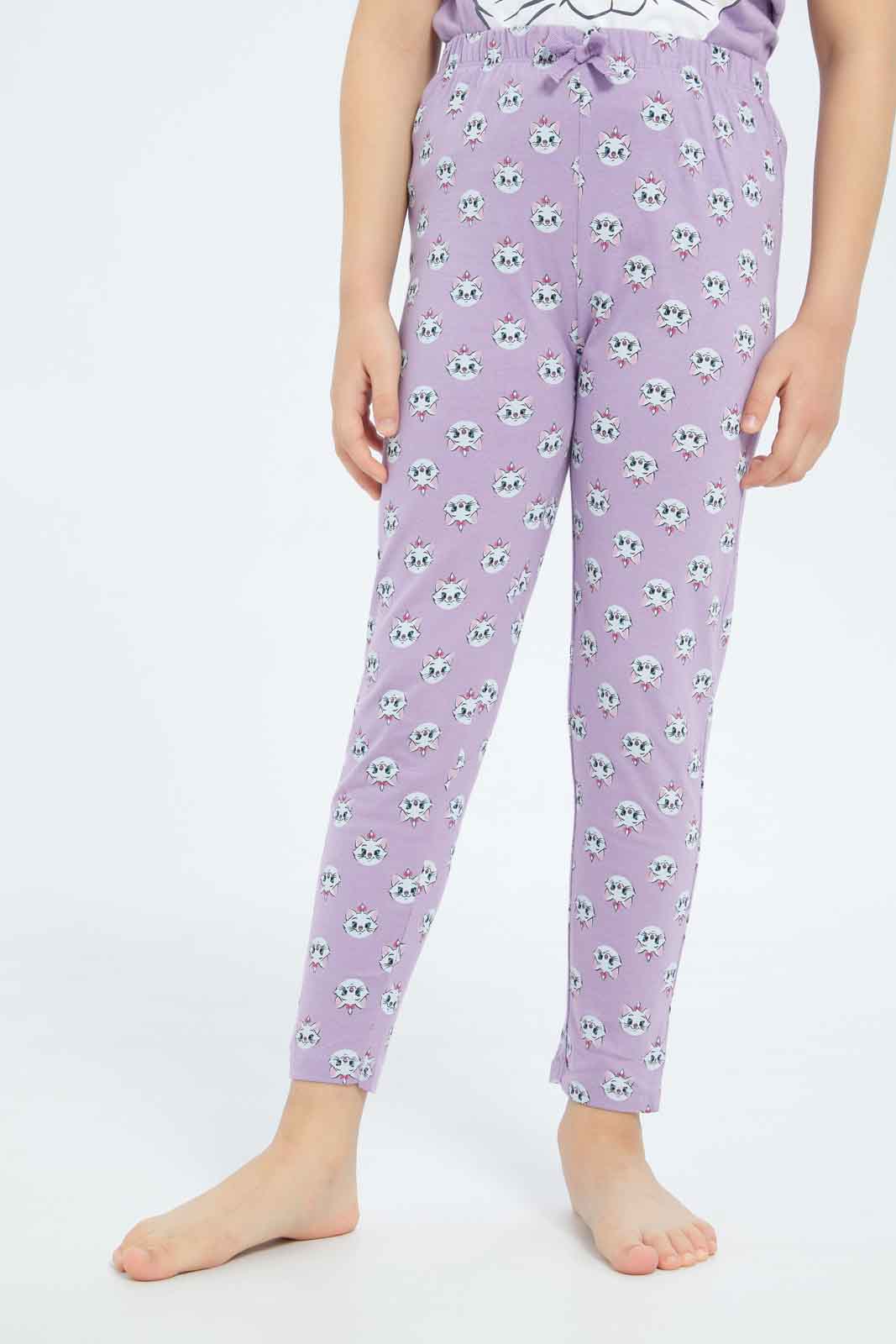 Redtag-Girls-Lilac-Marie-Pj-Set-Category:Pyjama-Sets,-Colour:Lilac,-Deals:New-In,-Filter:Girls-(2-to-8-Yrs),-GIR-Pyjama-Sets,-New-In-GIR-APL,-Non-Sale,-S23B,-Section:Girls-(0-to-14Yrs)-Girls-2 to 8 Years